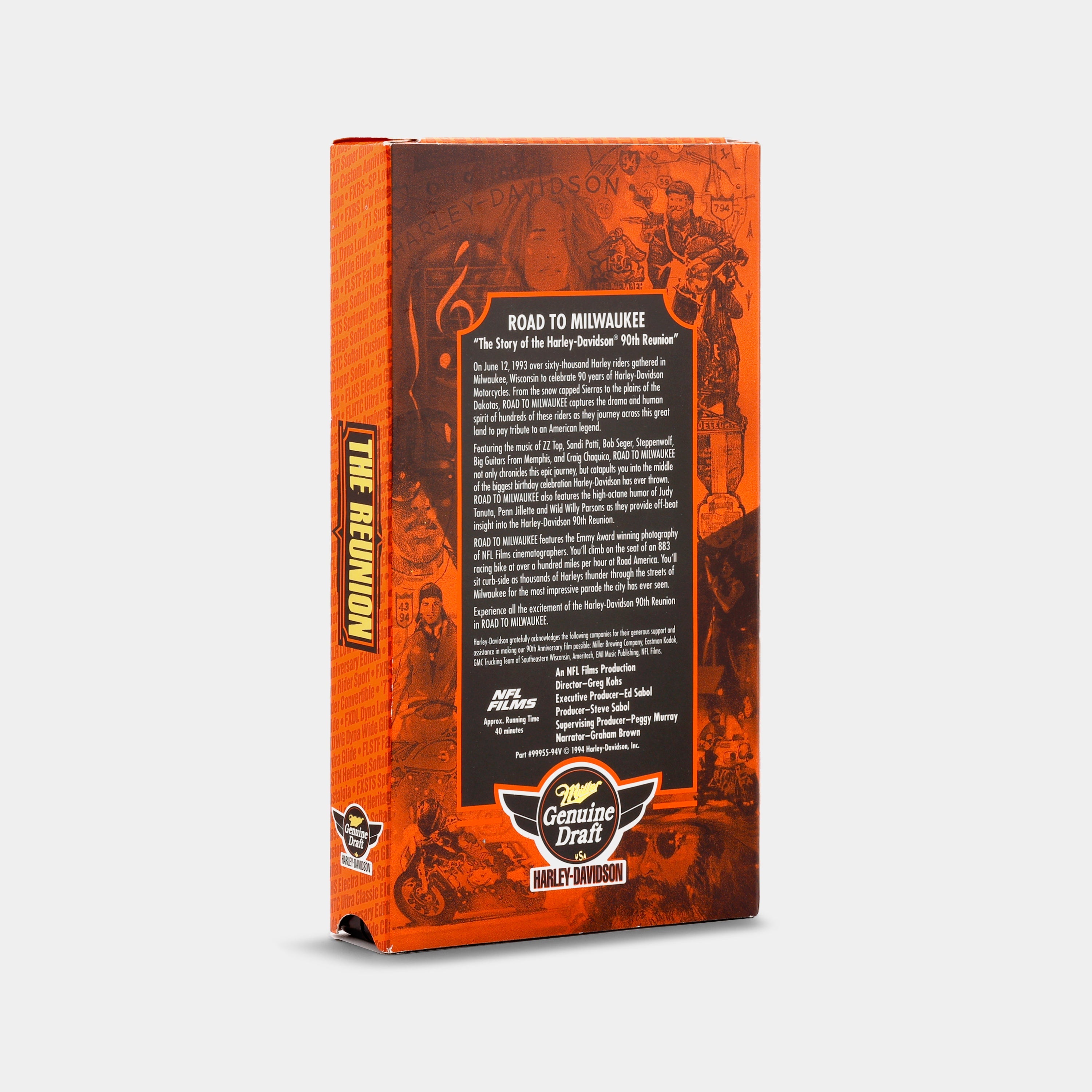 Road to Milwaukee: The Story of the Harley-Davidson 90th Reunion VHS Tape