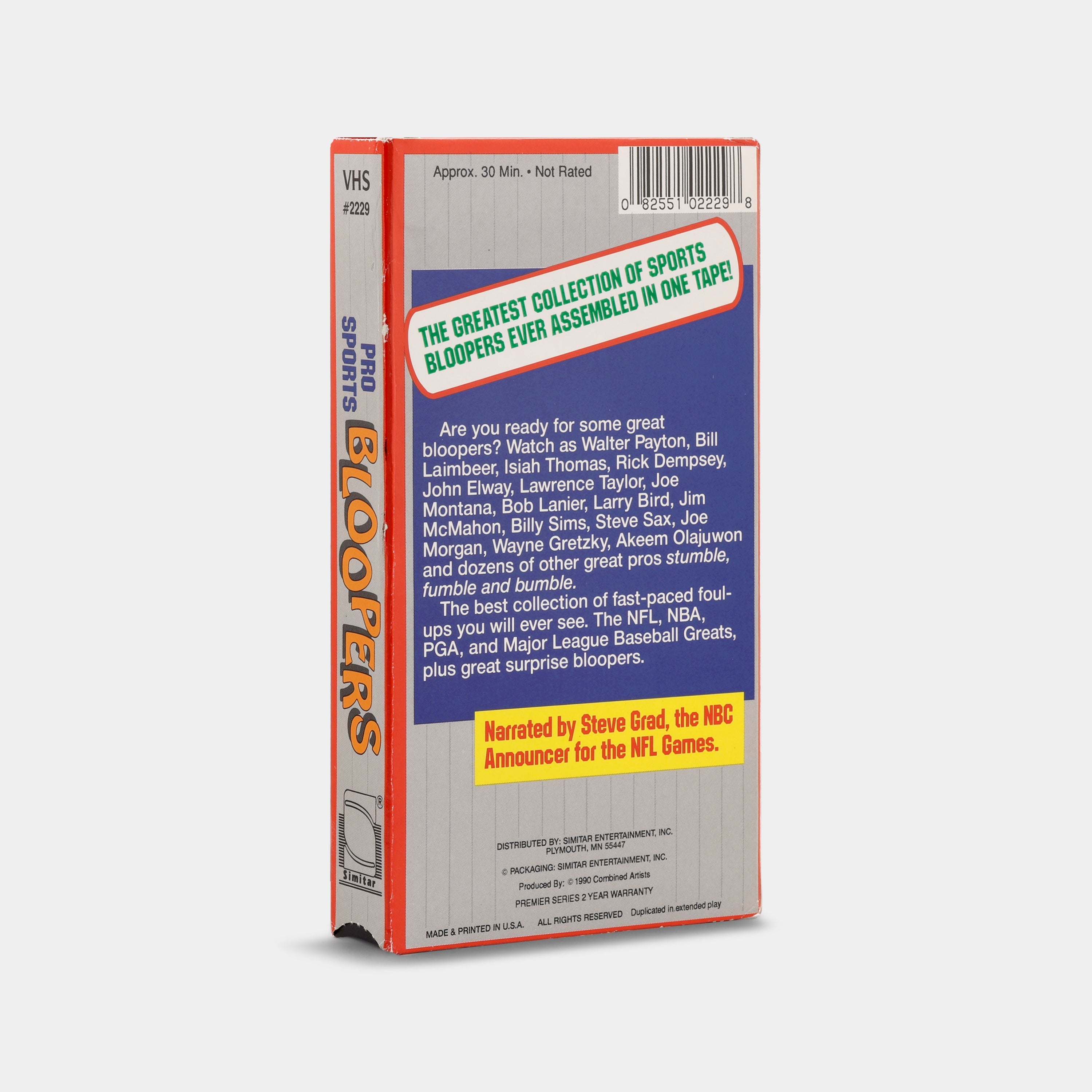 Pro Sports Bloopers VHS Tape