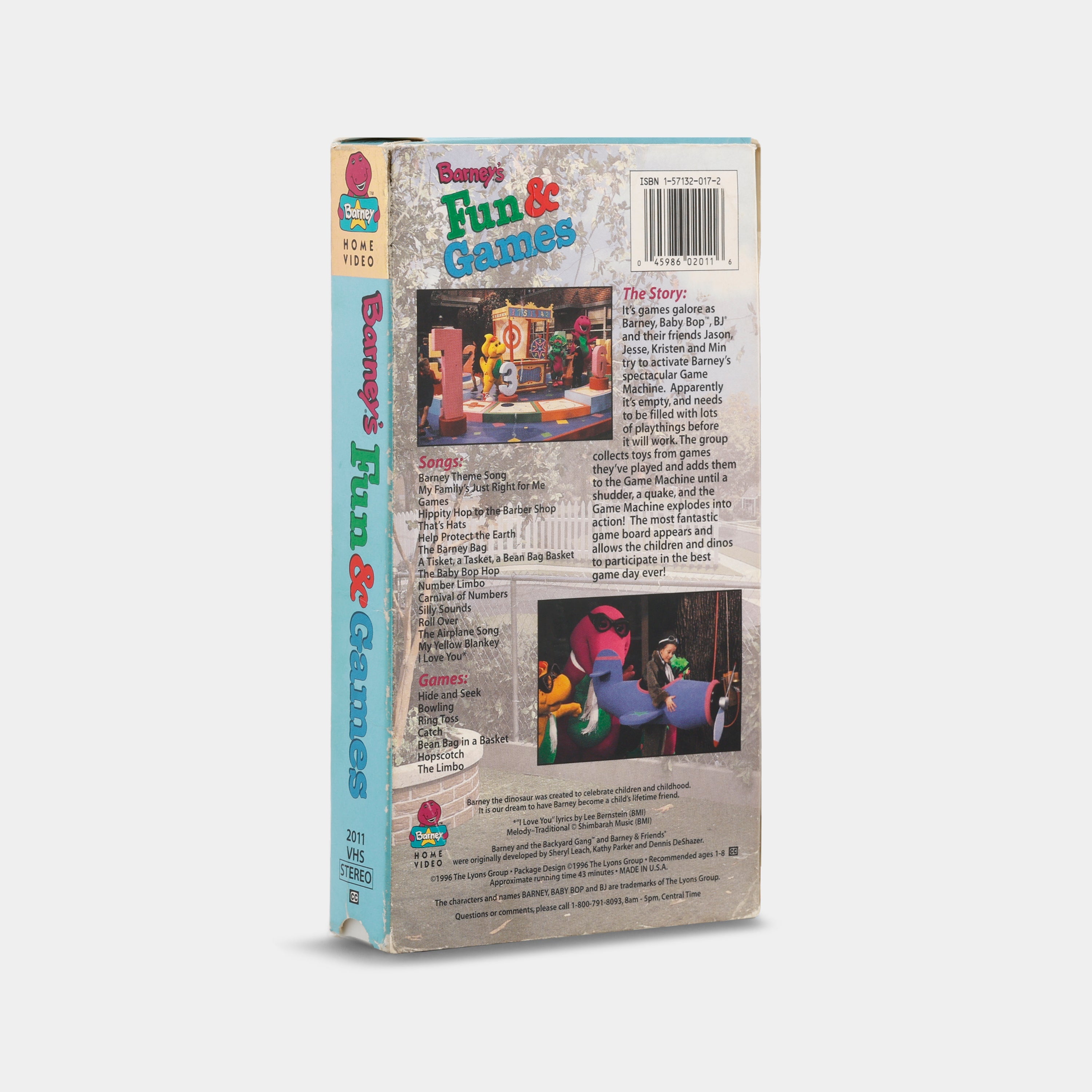 Barney's Fun & Games VHS Tape
