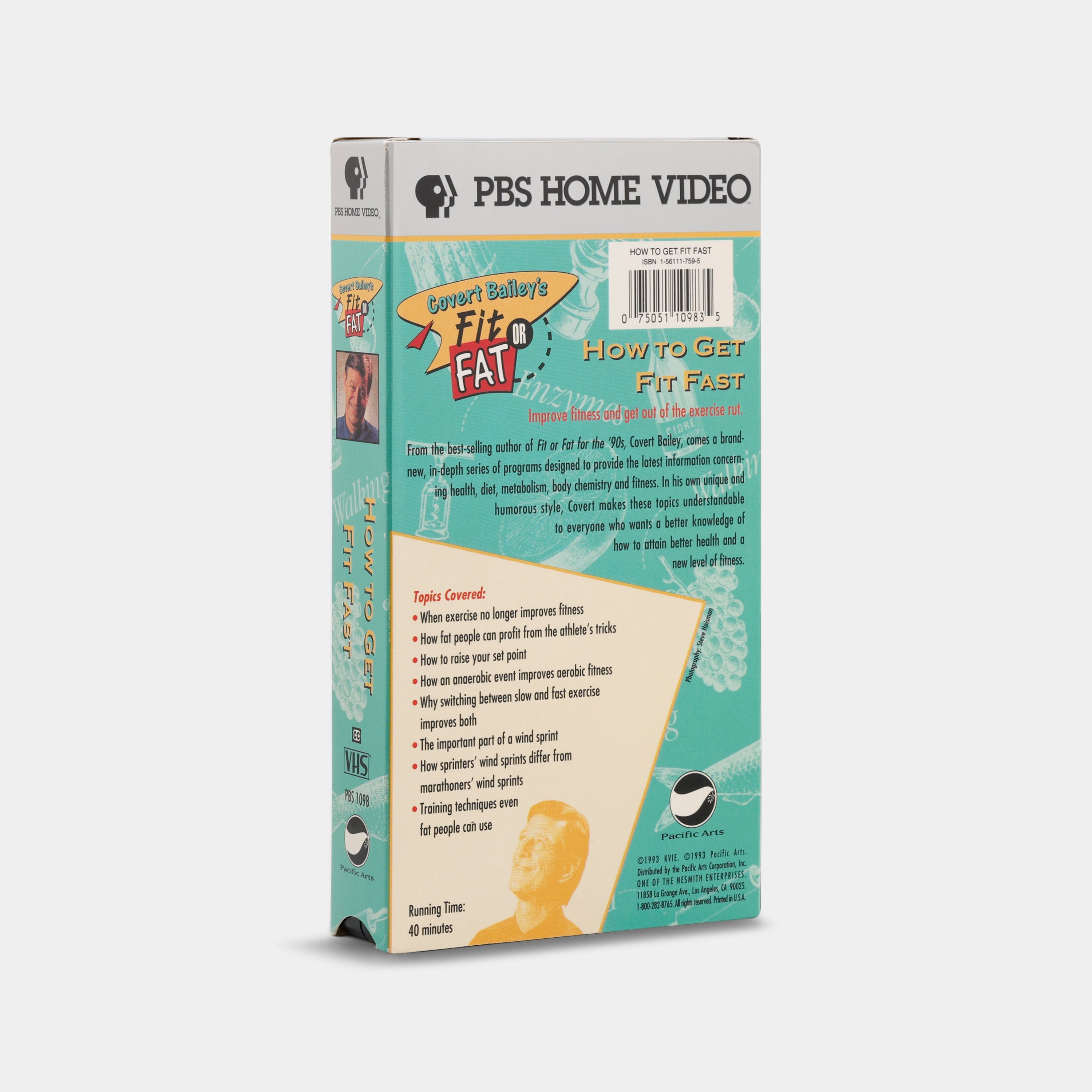 Covert Bailey's Fit or Fat: How to Get Fit Fast VHS Tape