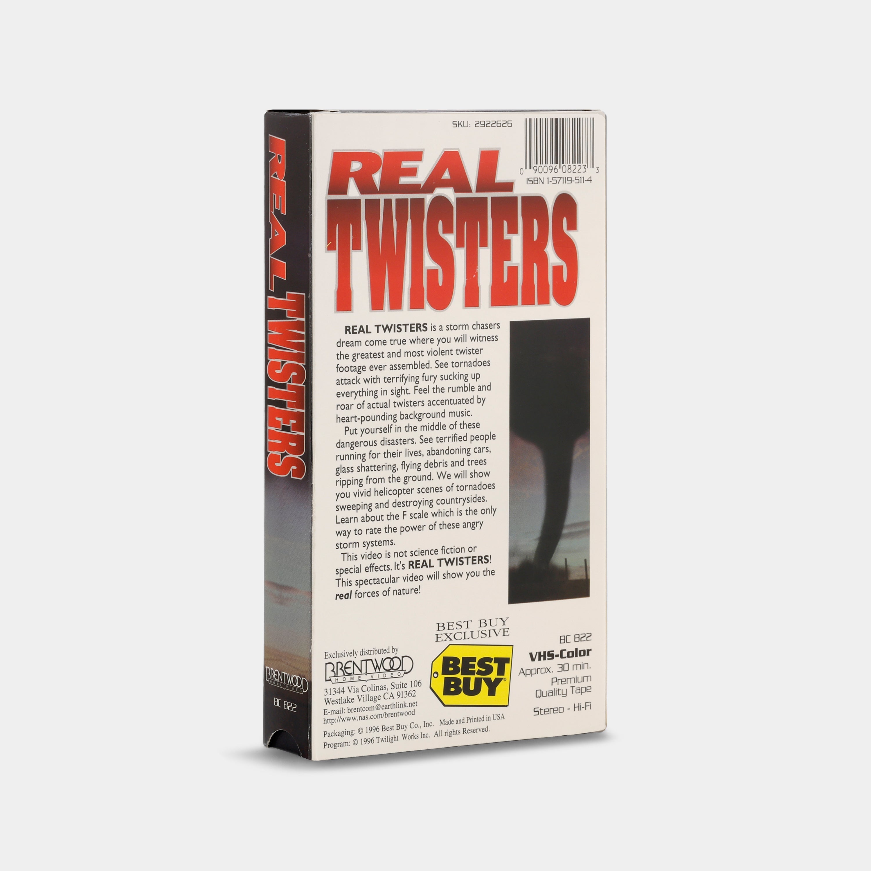 Real Twisters VHS Tape