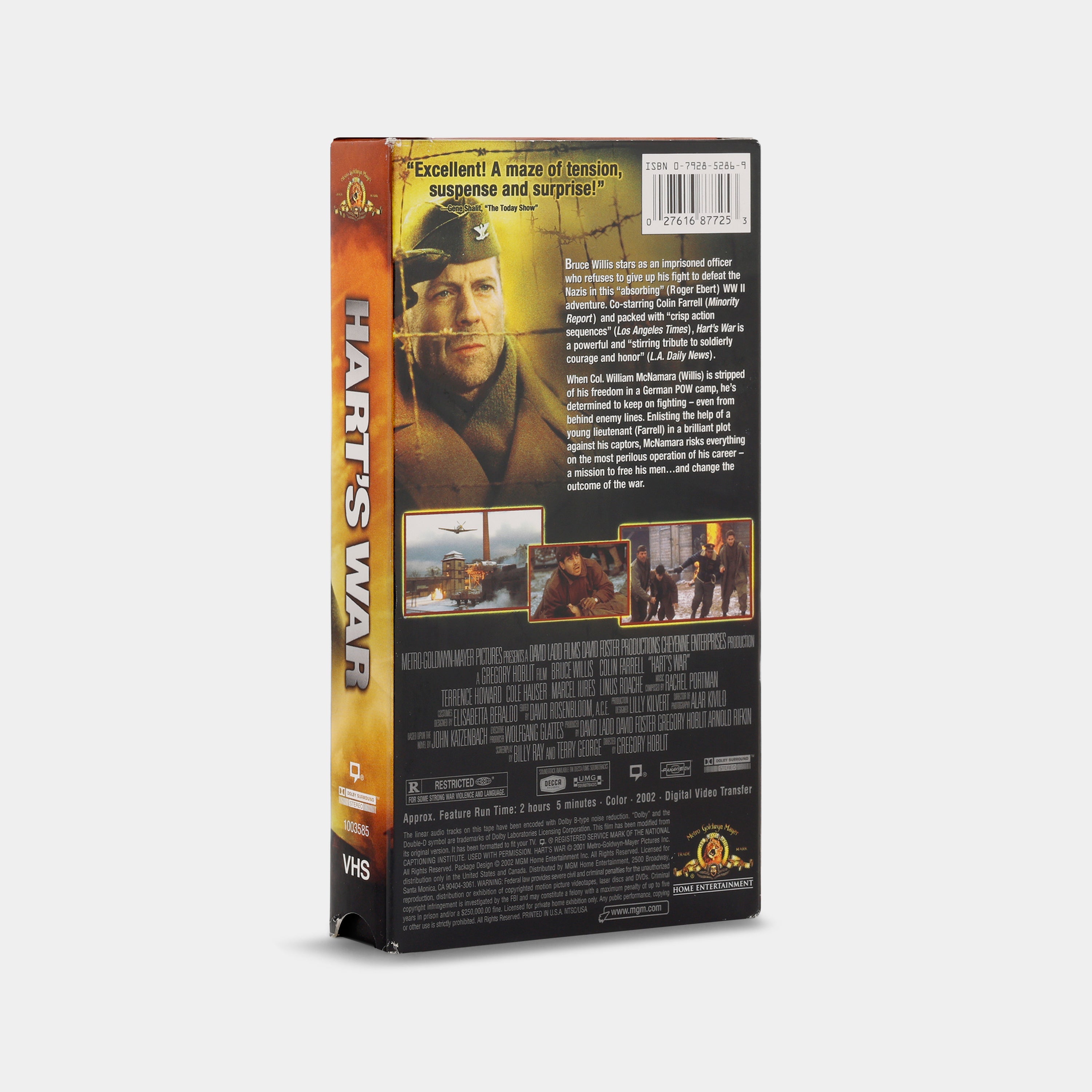 Hart's War VHS Tape