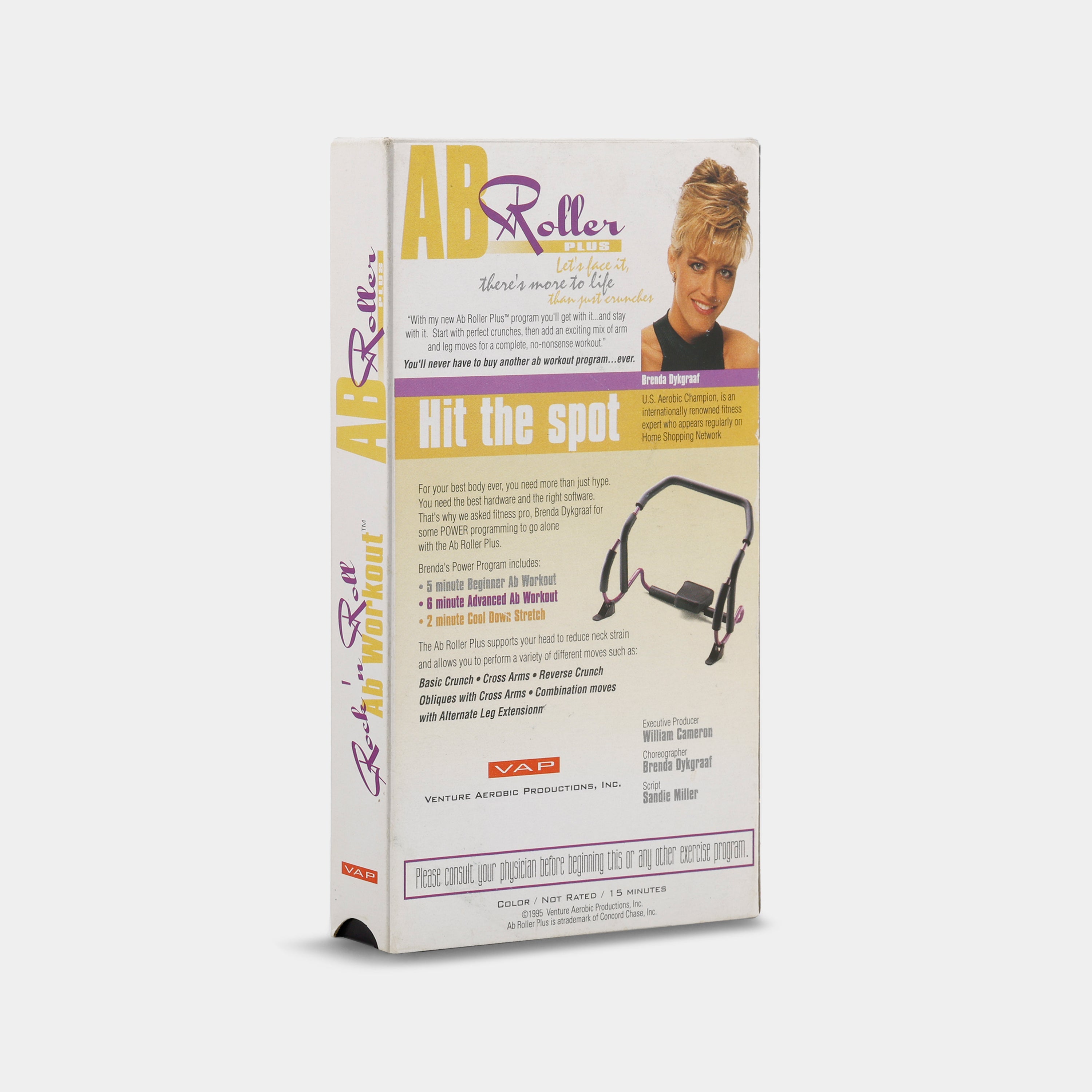 Ab Roller Plus: Rock 'n Roll Ab Workout VHS Tape