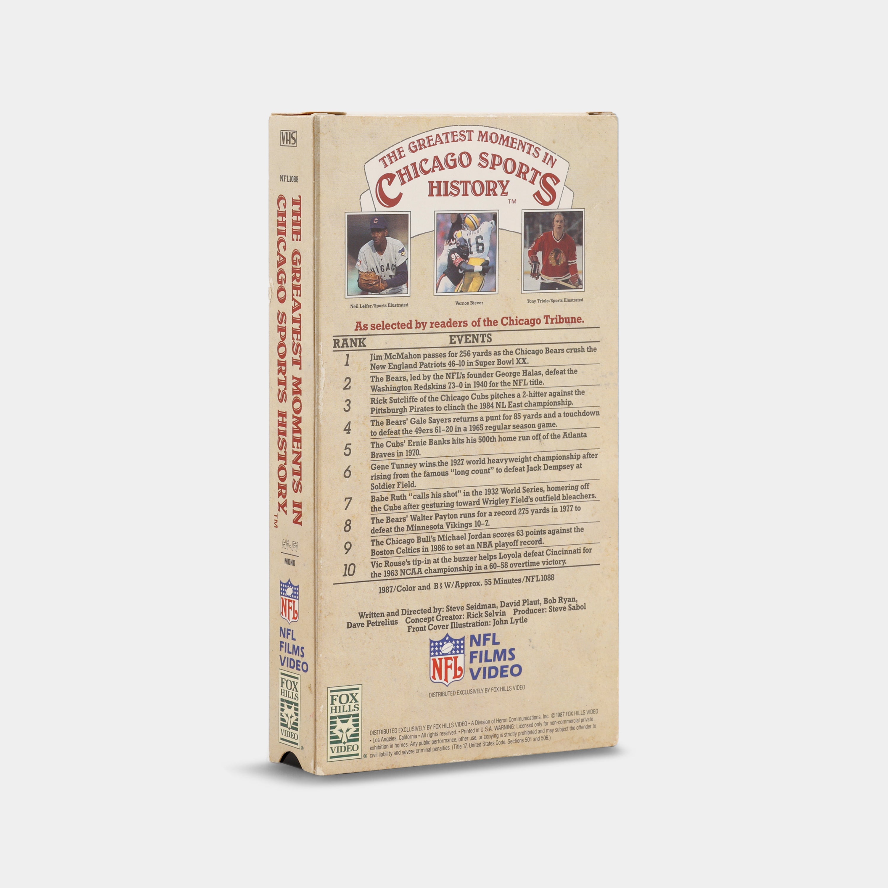 The Greatest Moments in Chicago Sports History VHS Tape