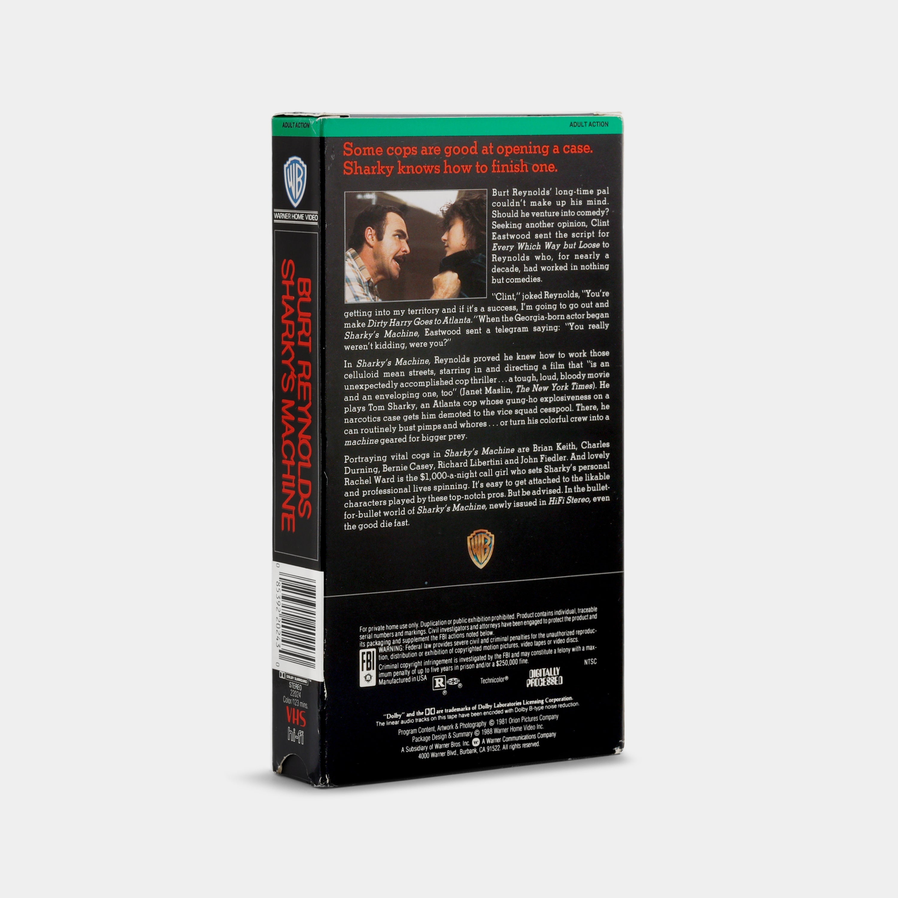 Sharky's Machine VHS Tape