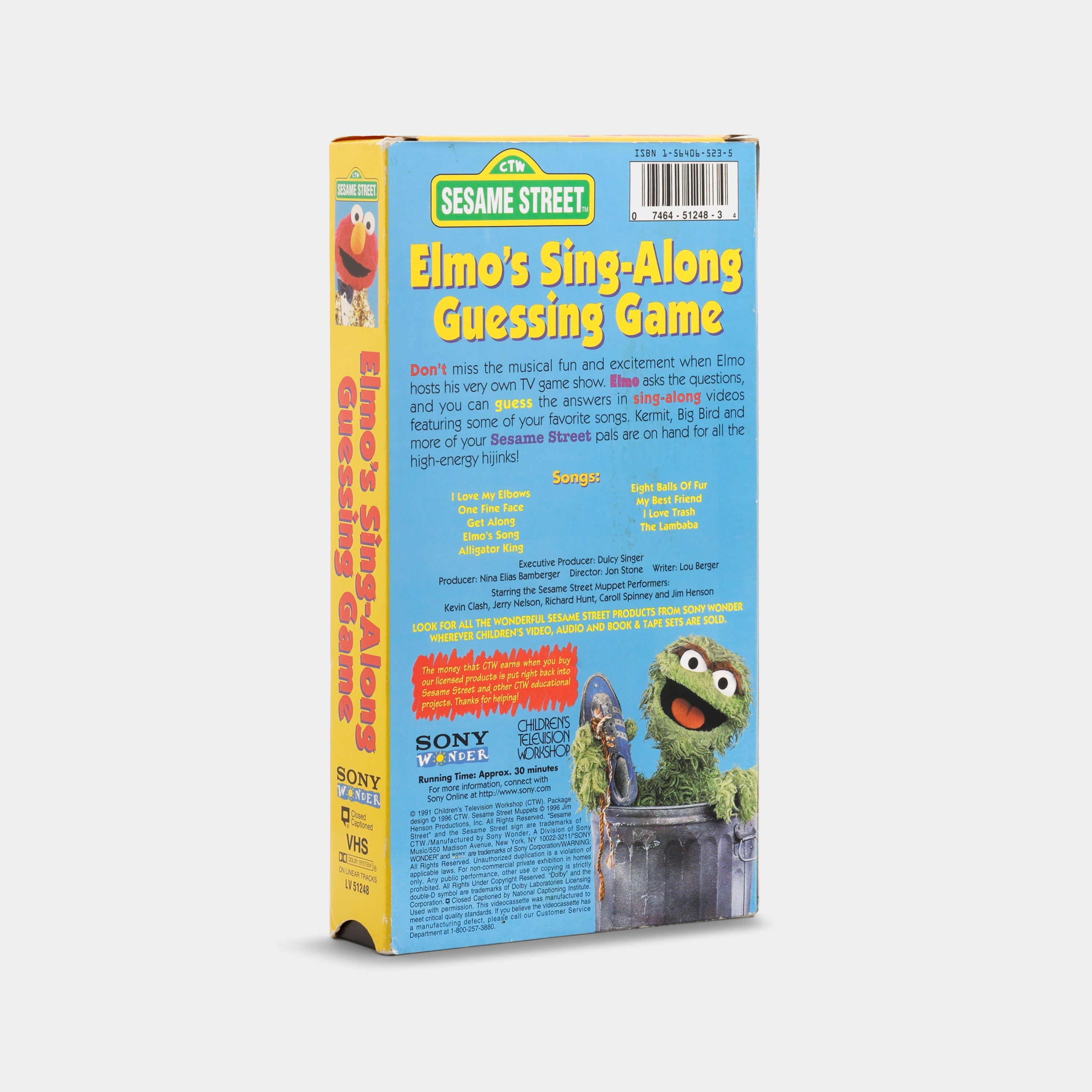 Sesame Street: Elmo's Sing-Along Guessing Game VHS Tape
