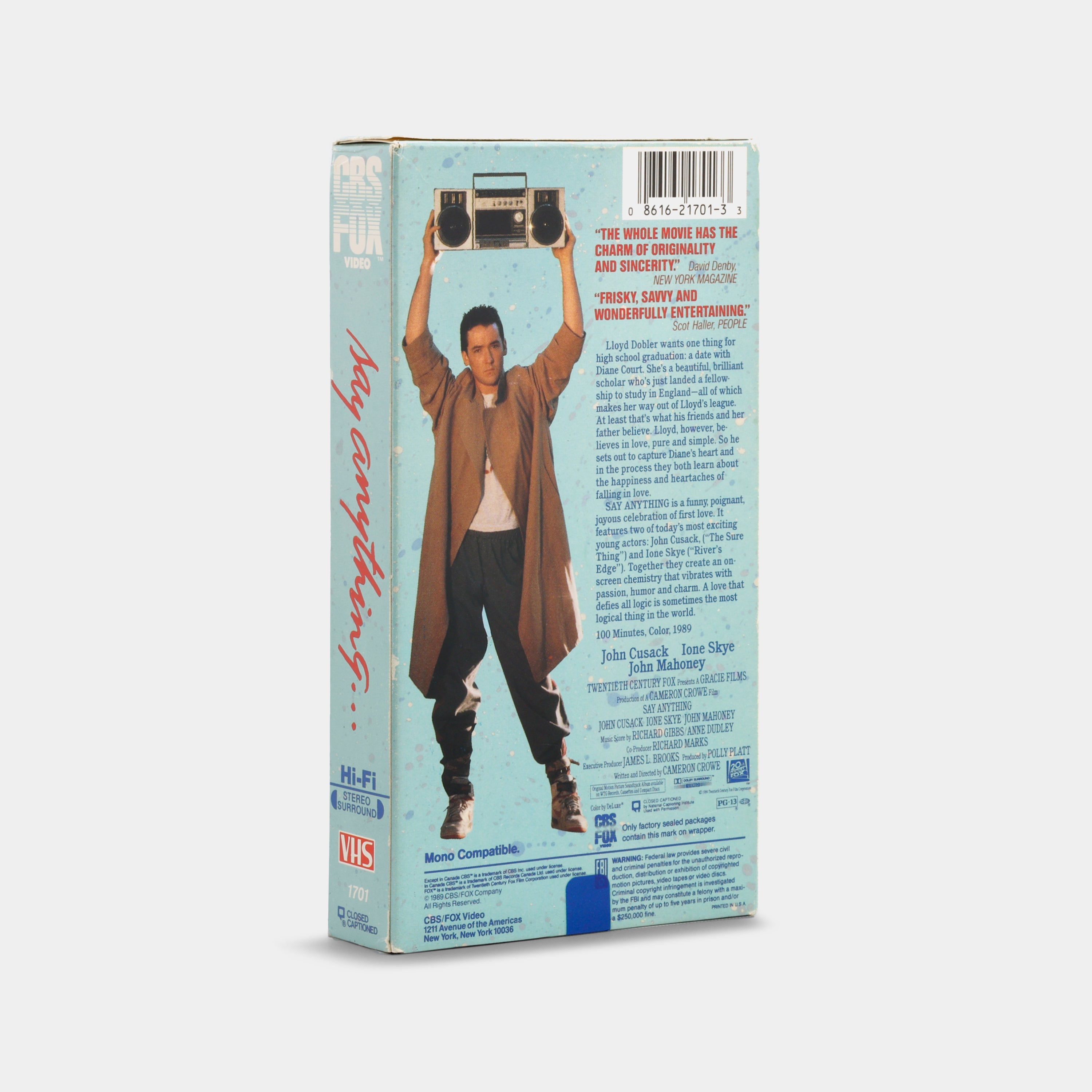 Say Anything... VHS Tape