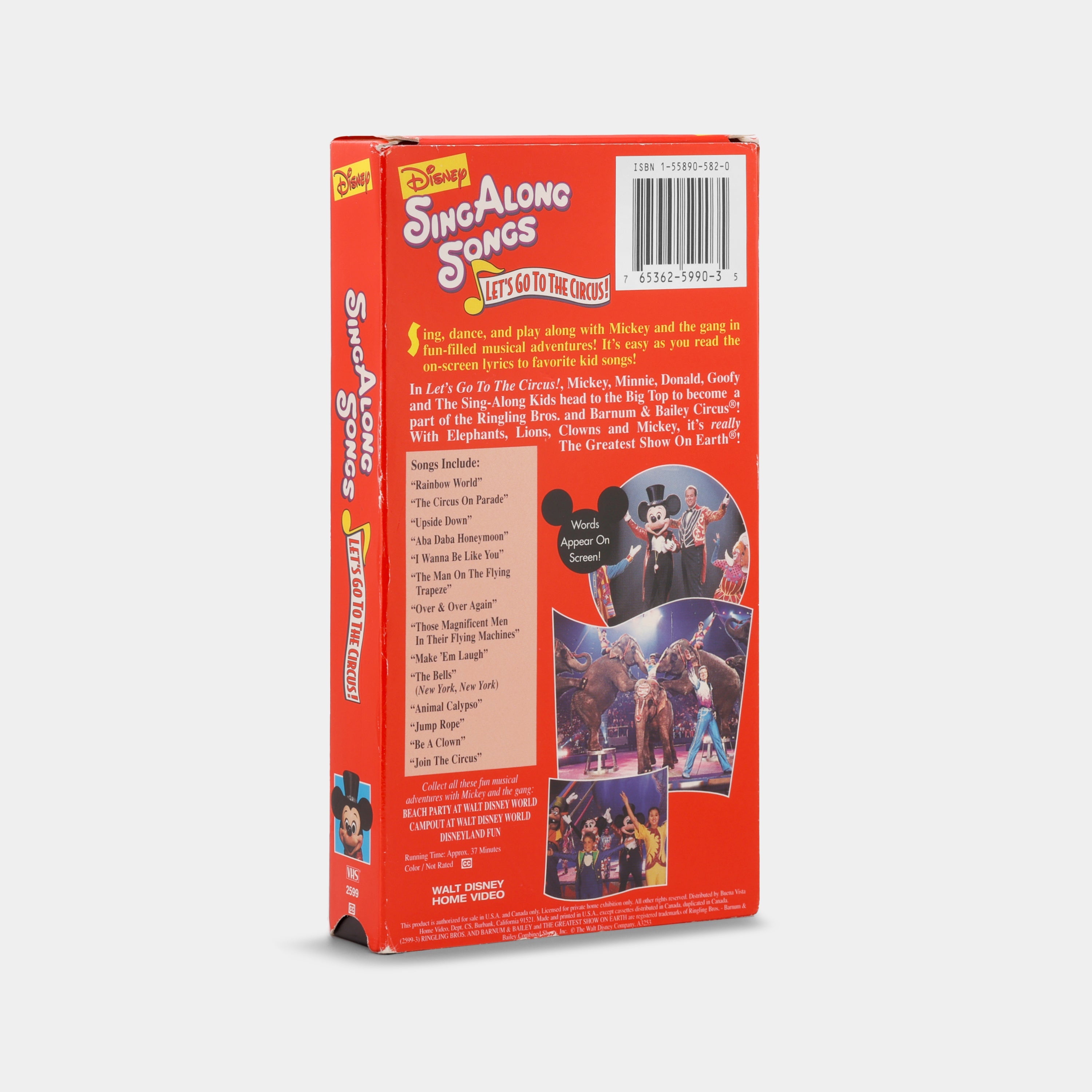 Disney Sing Along Songs: Let's Go to the Circus! VHS Tape