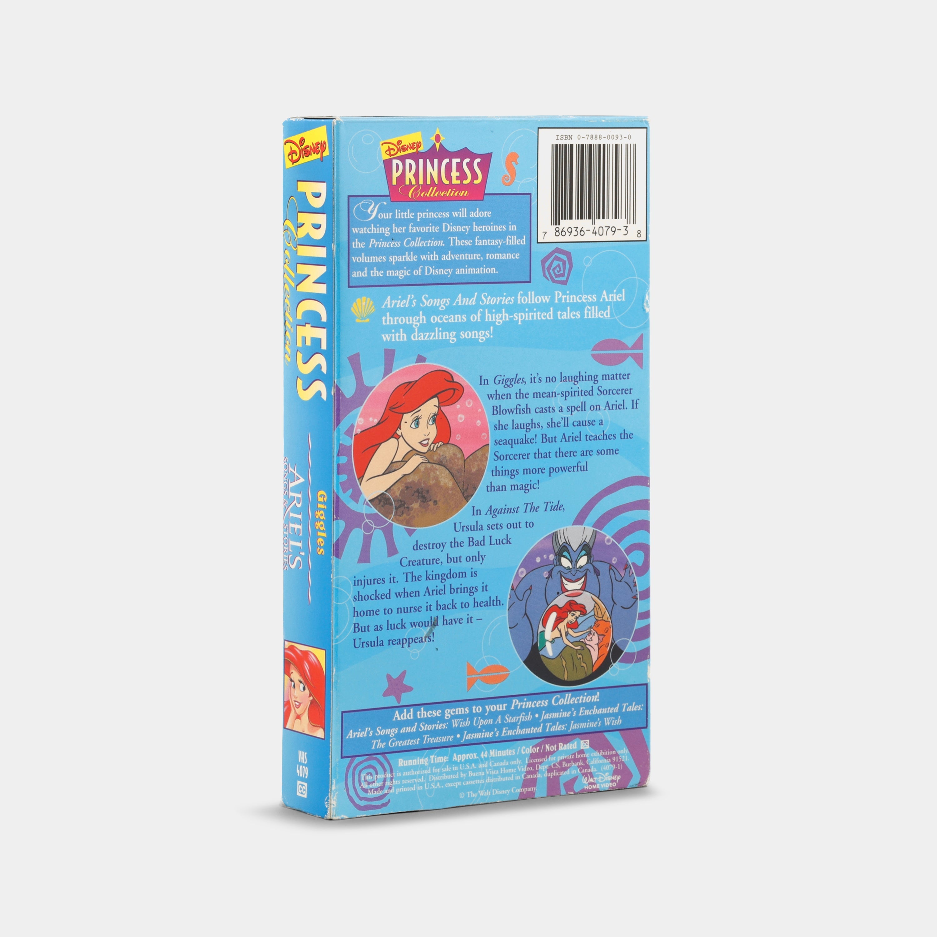 Disney Princess Collection: Ariel's Songs & Stories - Giggles VHS Tape