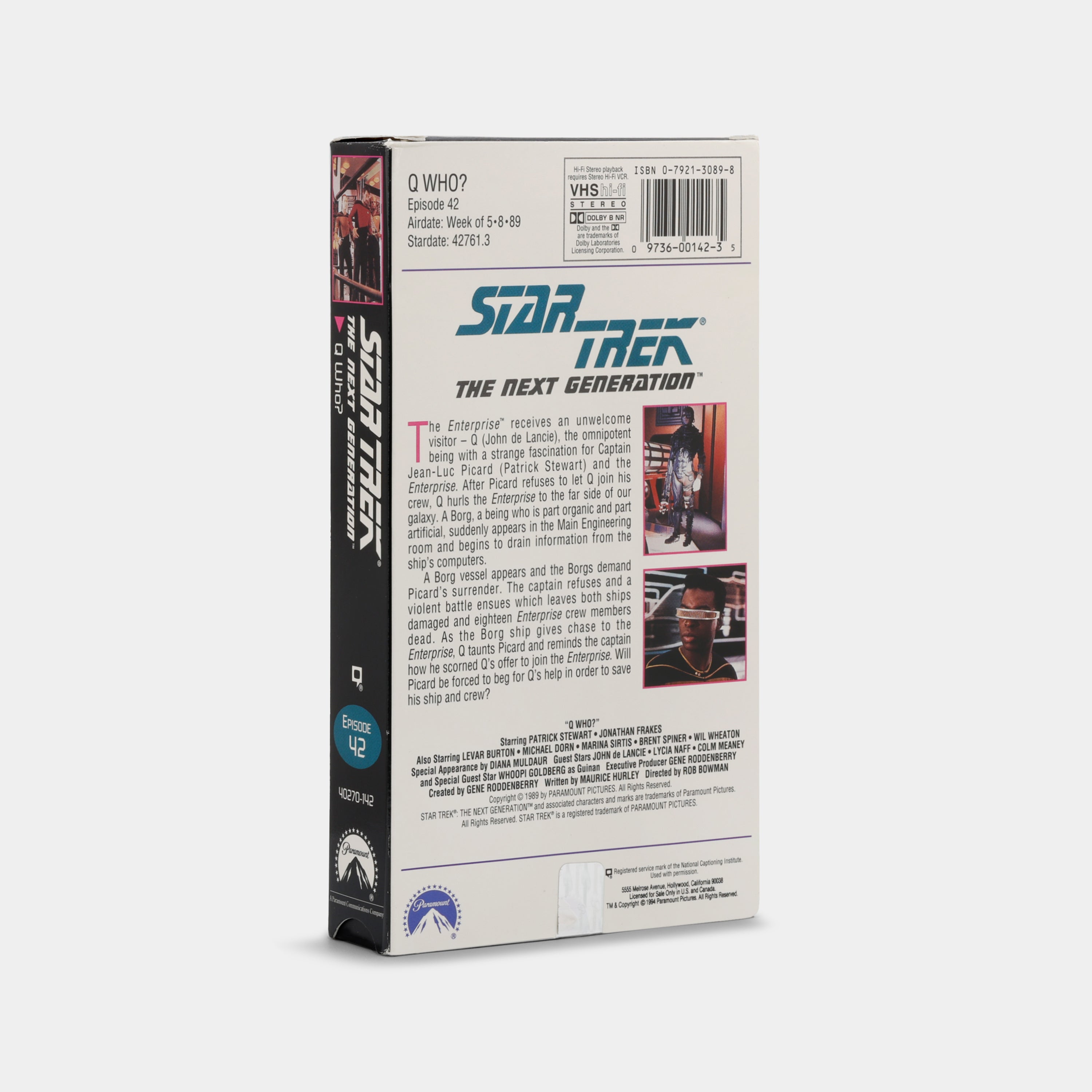 Star Trek: The Next Generation: Q Who VHS Tape