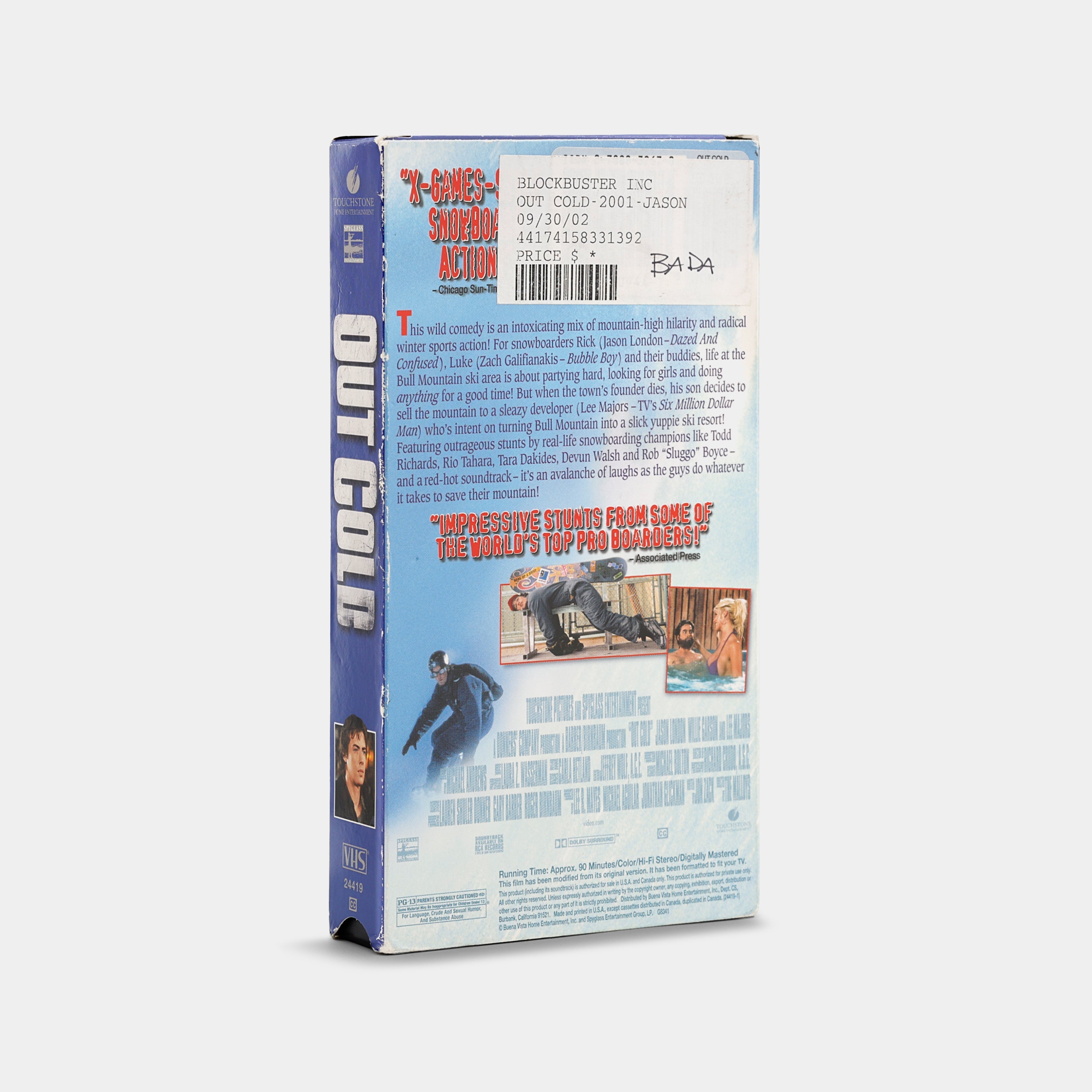 Out Cold VHS Tape (B-Grade)