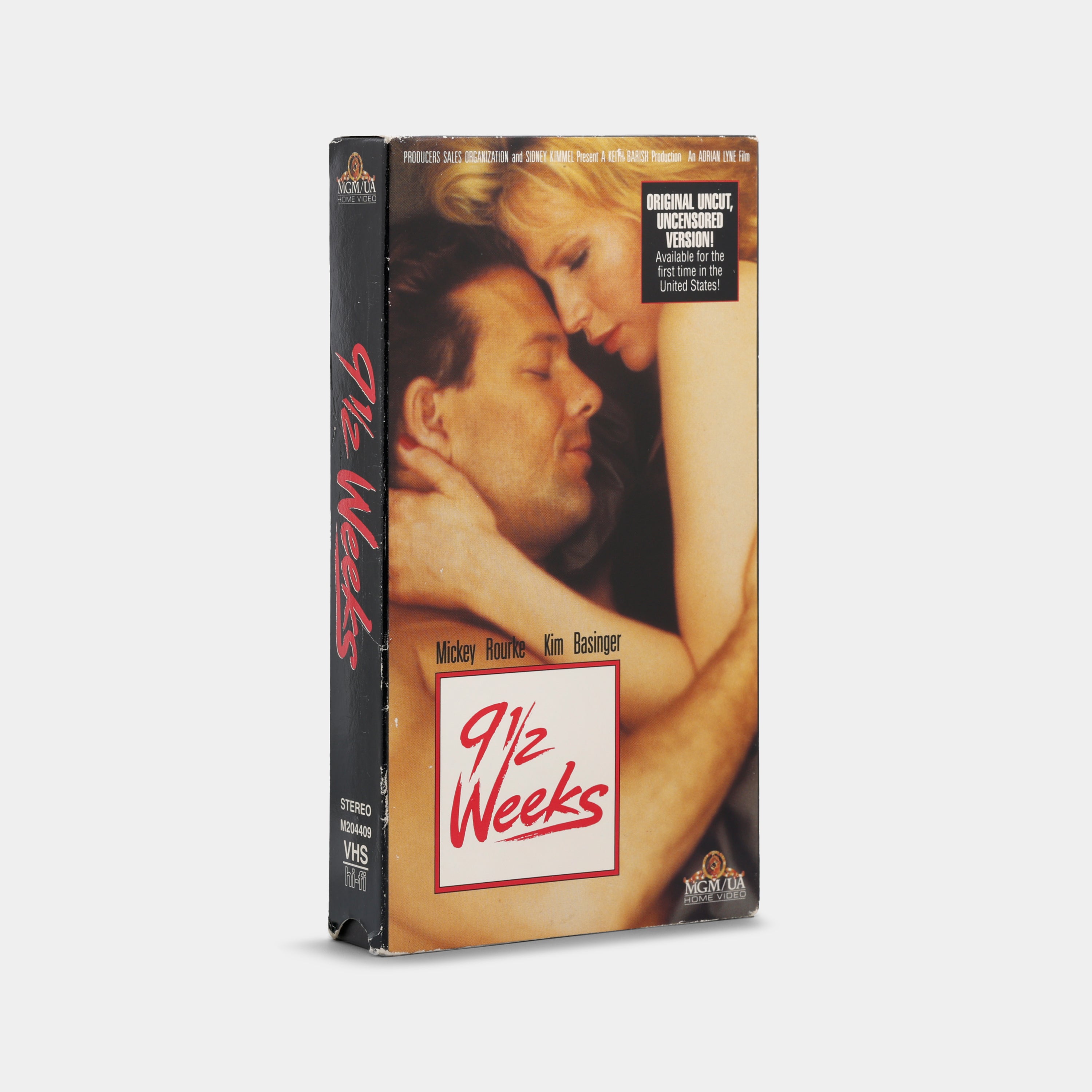 9 1/2 Weeks  (Original Uncut, Uncensored Version) VHS Tape
