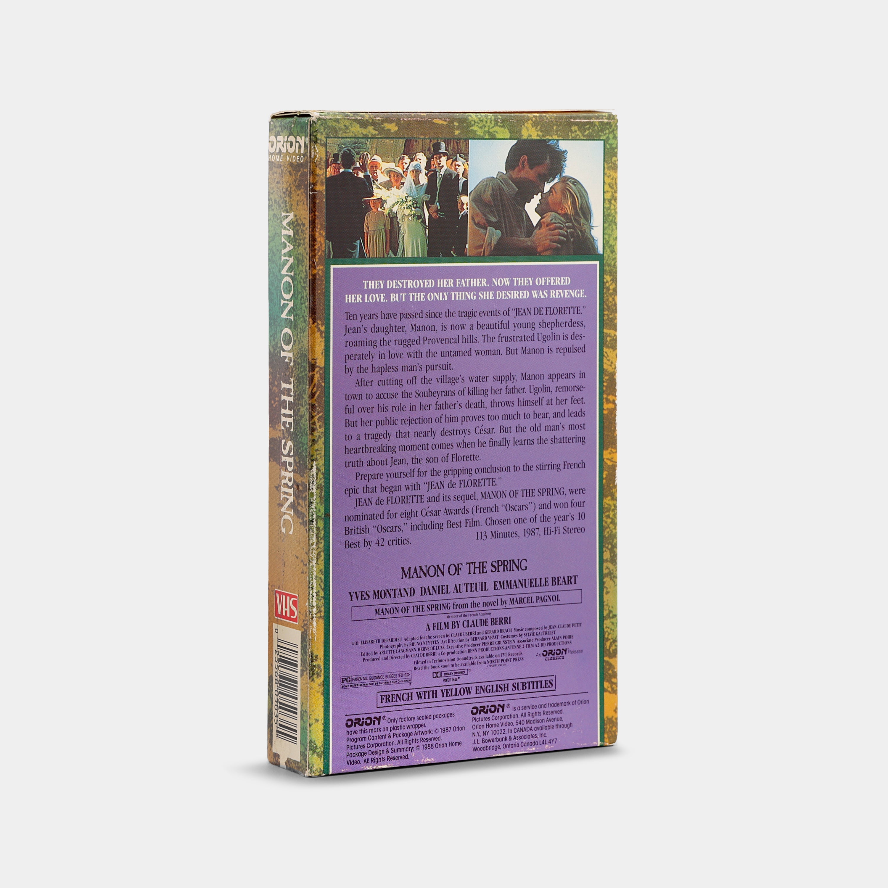Manon of the Spring VHS Tape