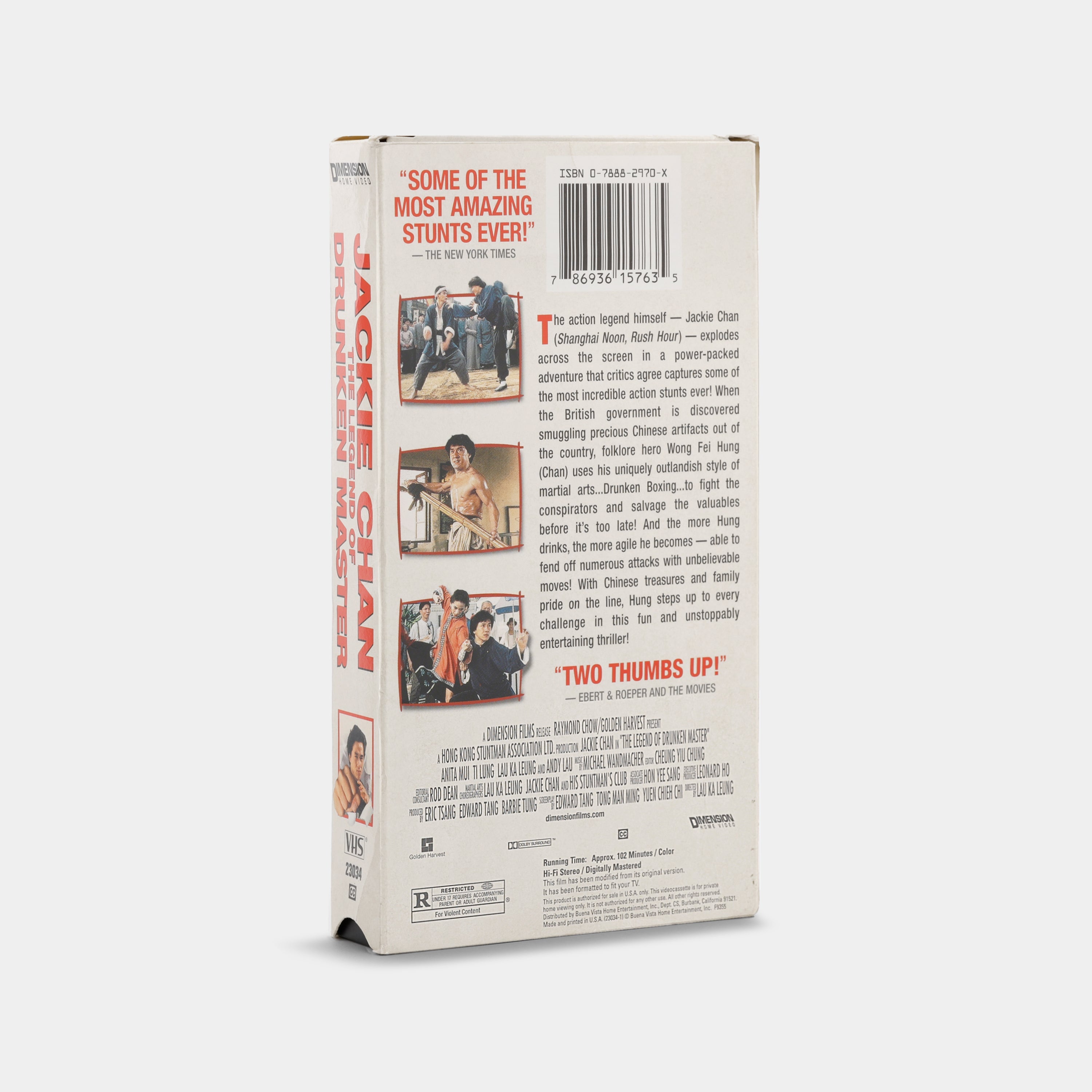 The Legend of Drunken Master VHS Tape