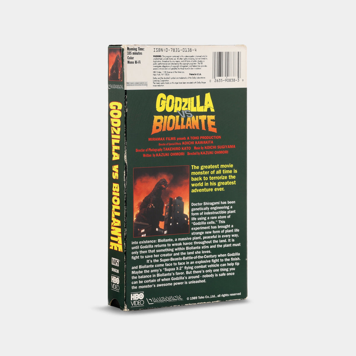 Godzilla vs. Biollante VHS Tape