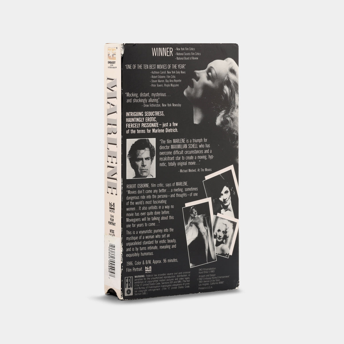 Marlene VHS Tape