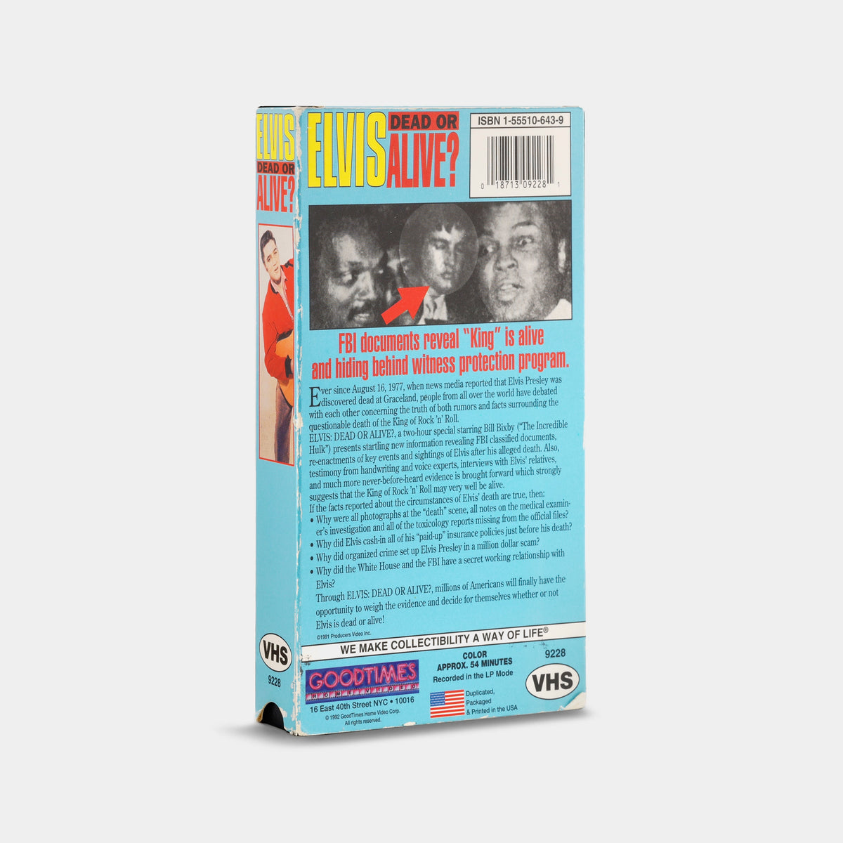 Elvis: Dead or Alive? VHS Tape
