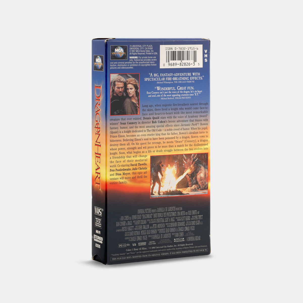 DragonHeart VHS Tape