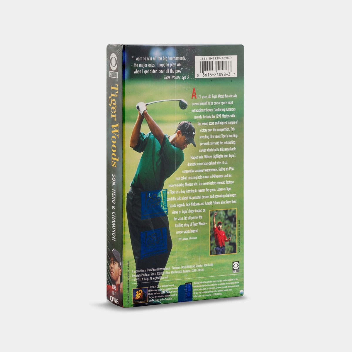 Tiger Woods: Son, Hero & Champion (Sealed) VHS Tape
