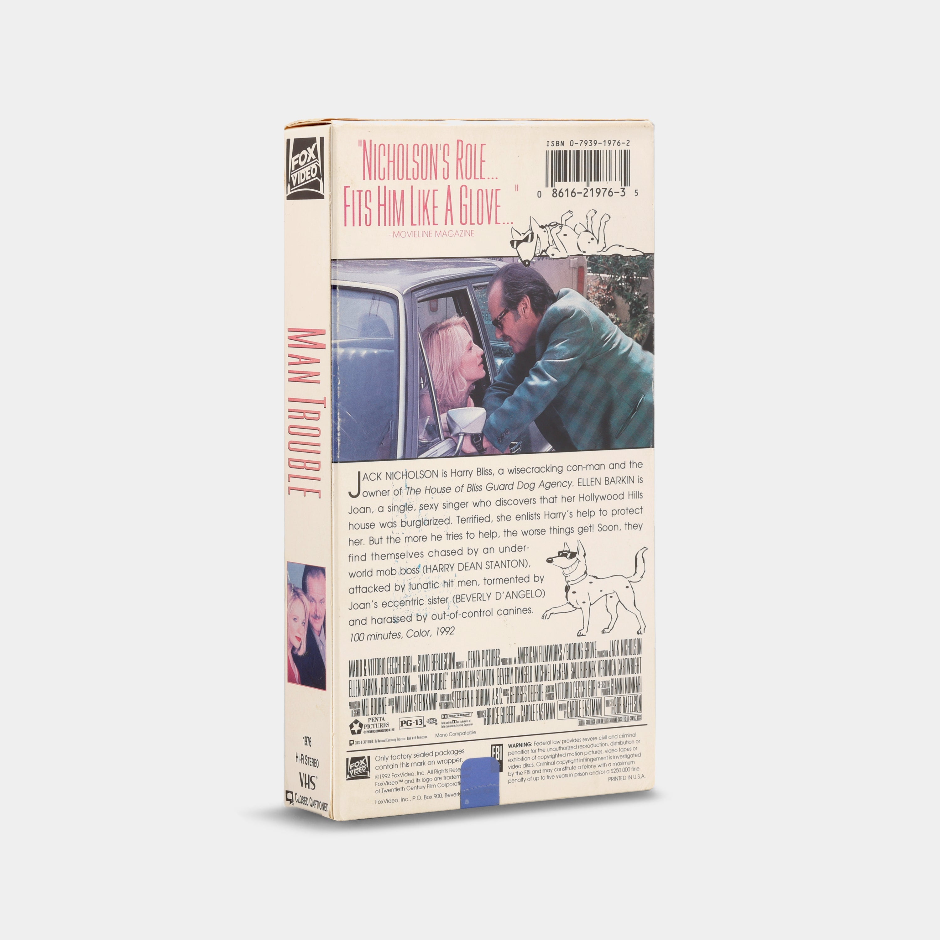 Man Trouble VHS Tape