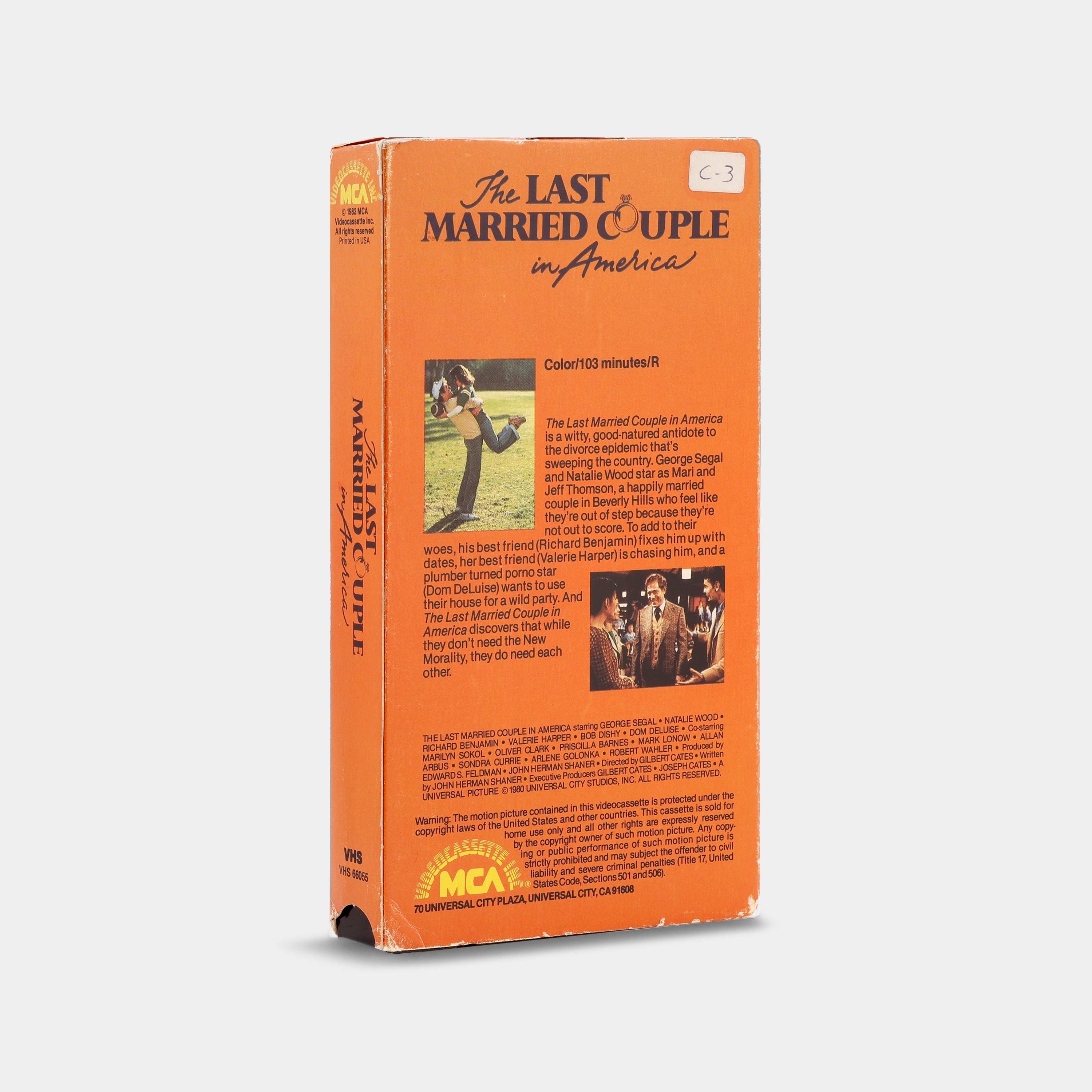 The Last Married Couple in America VHS Tape