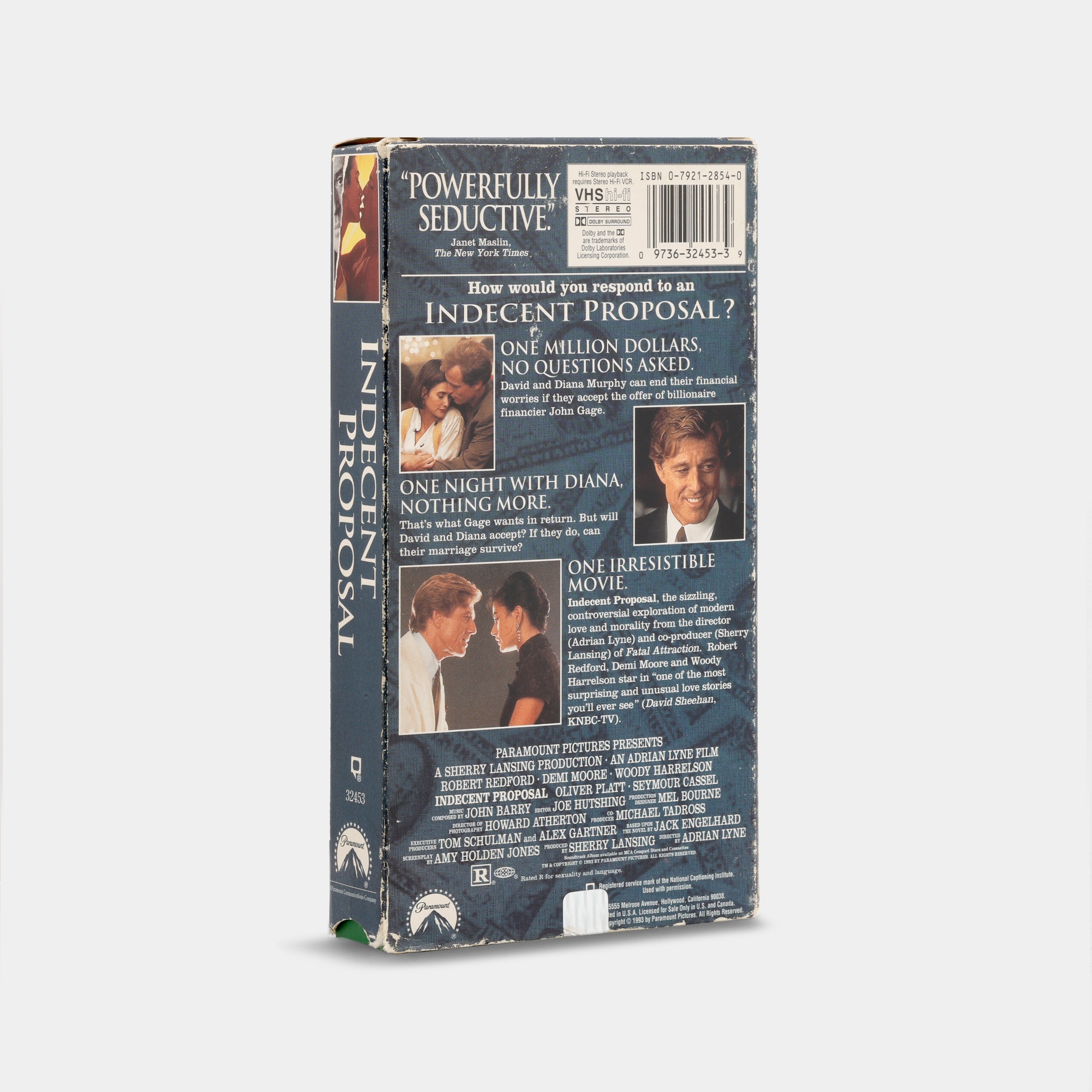 Indecent Proposal VHS Tape (B-Grade)