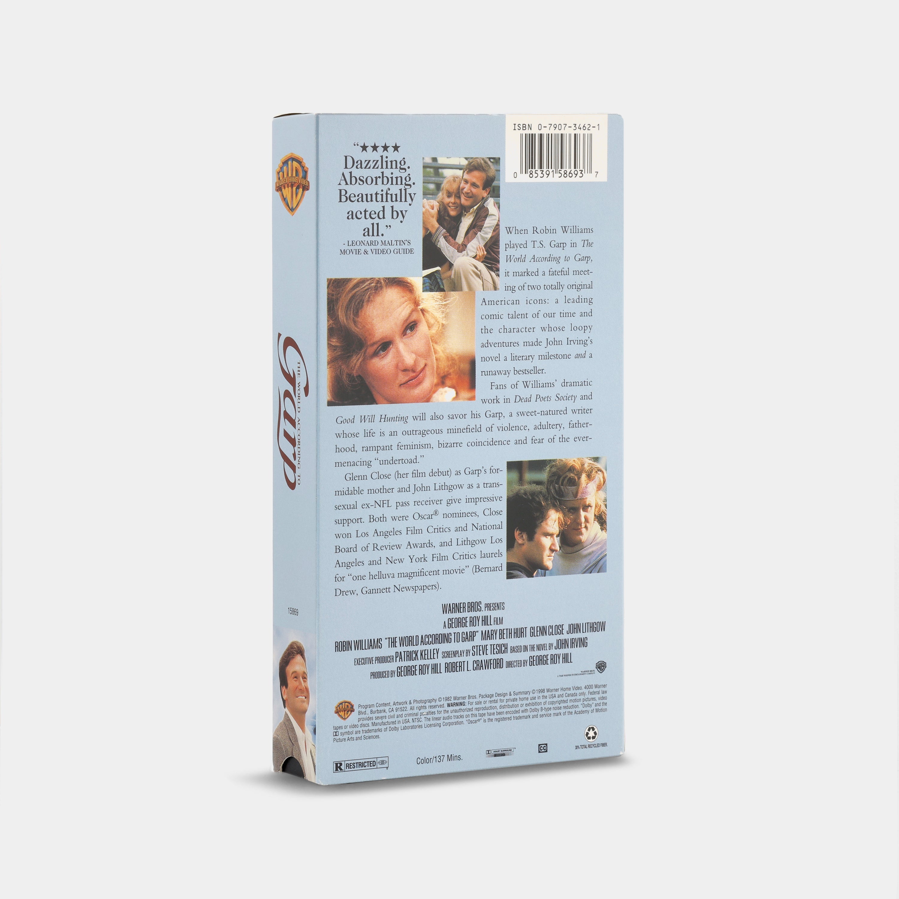 The World According to Garp VHS Tape