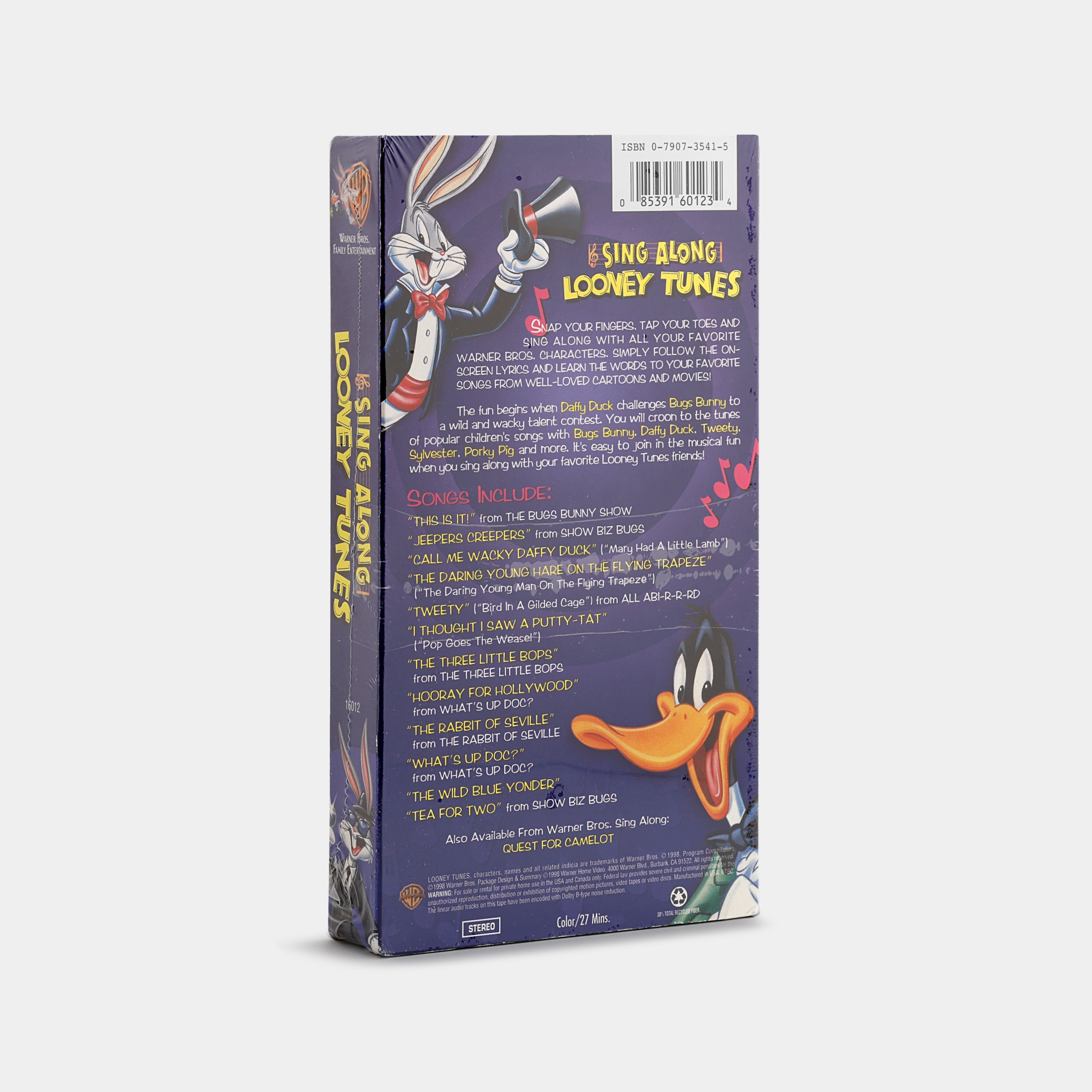 Sing Along Looney Tunes (Sealed) VHS Tape