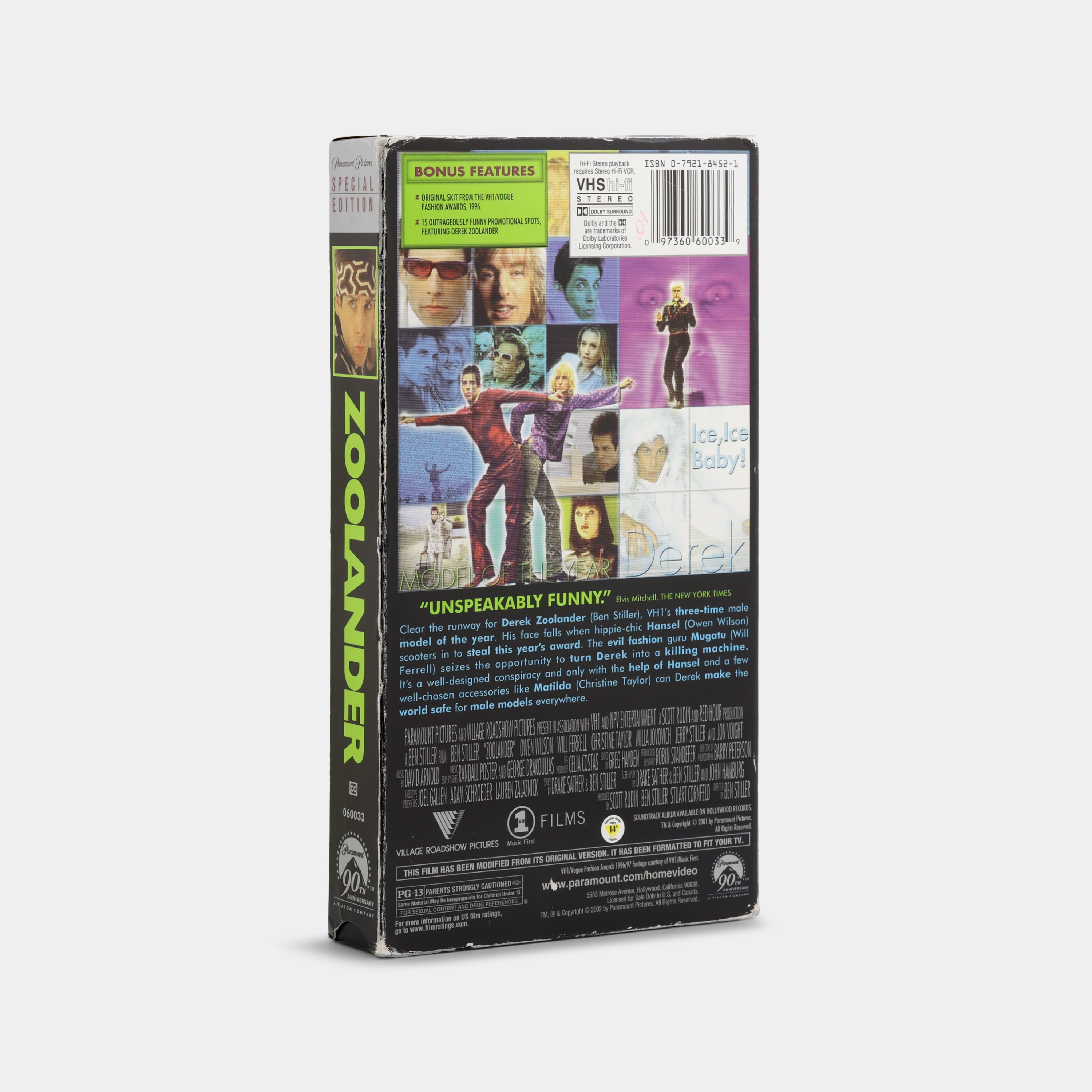 Zoolander (Special Edition) VHS Tape