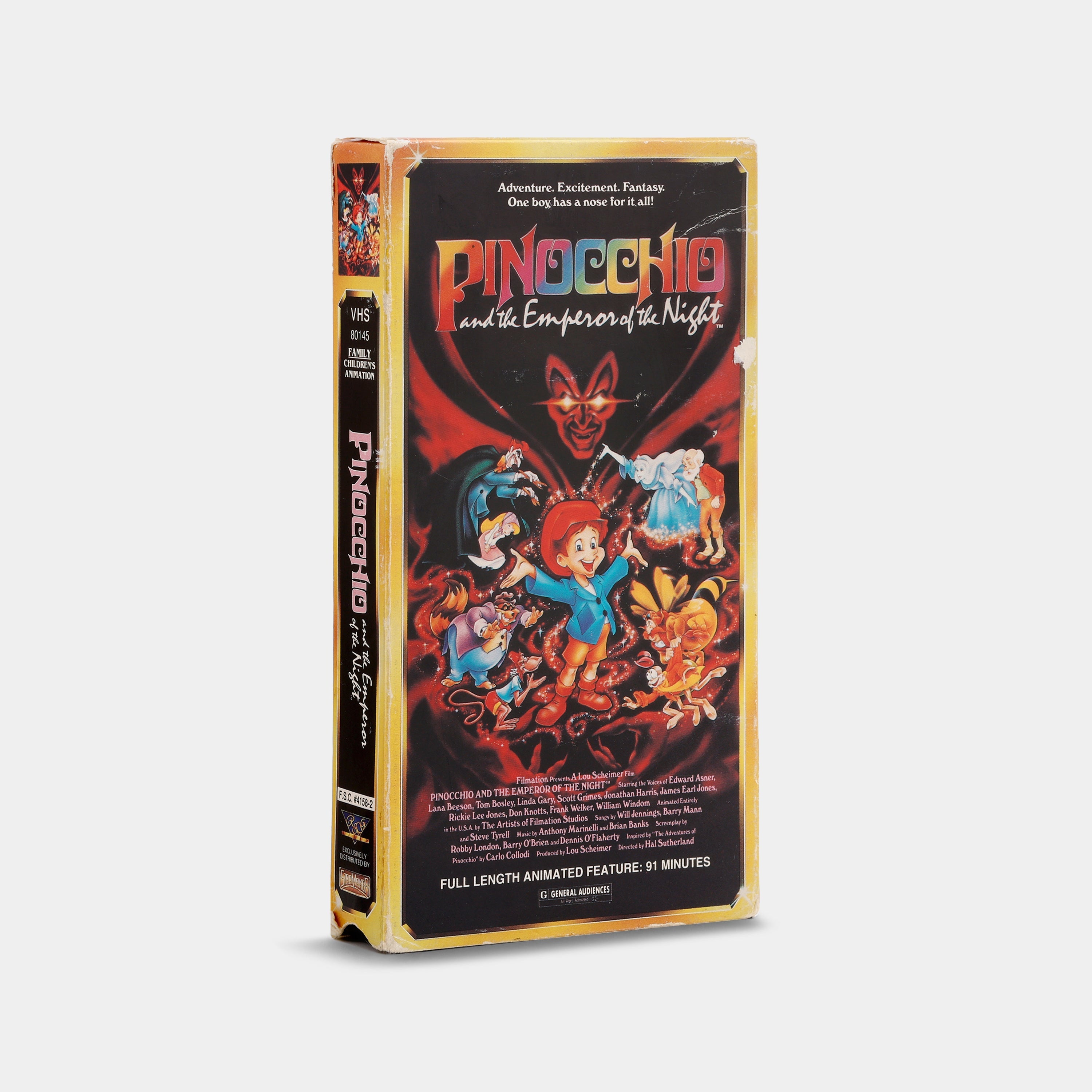 Pinocchio and the Emperor of the Night VHS Tape