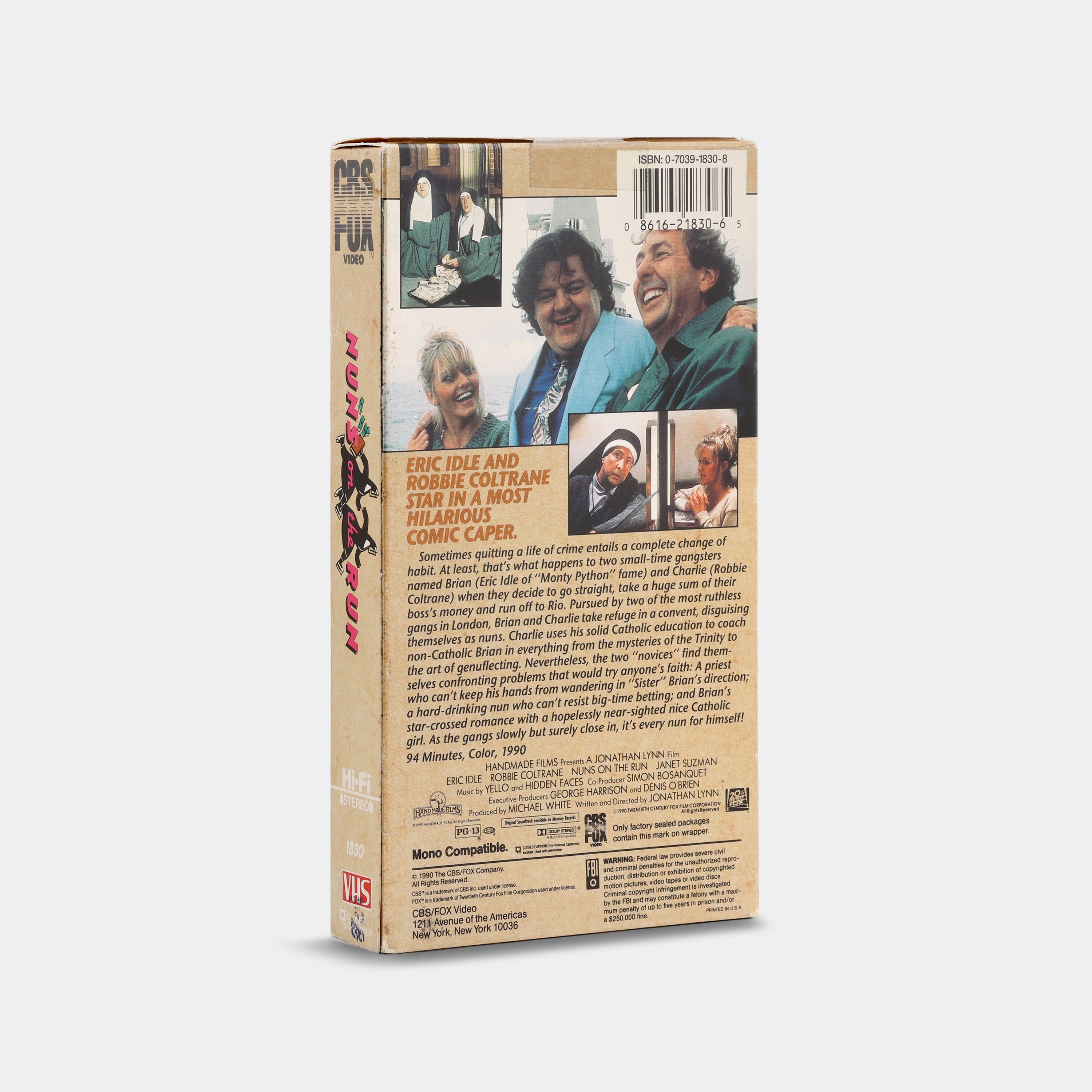 Nuns on the Run VHS Tape