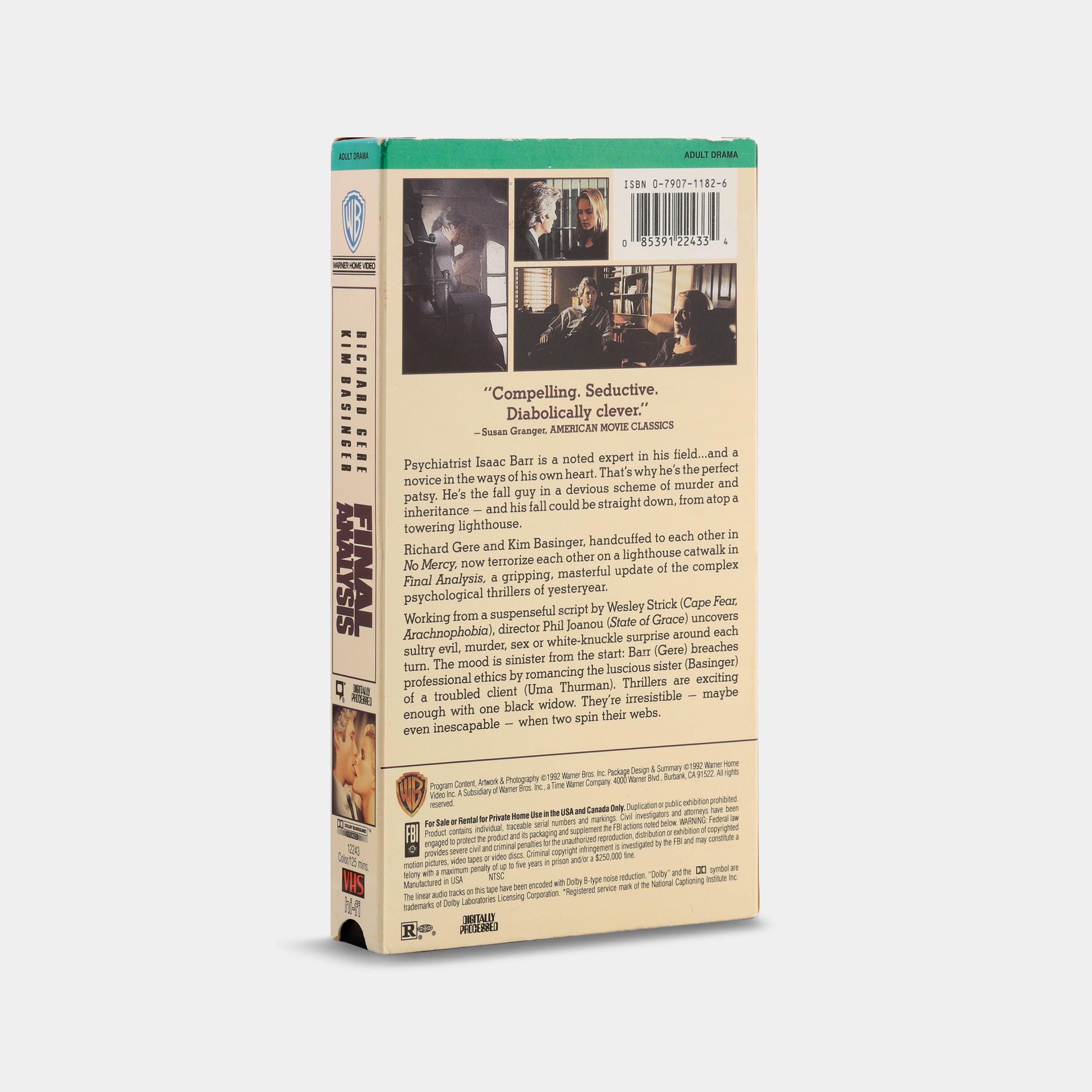 Final Analysis VHS Tape