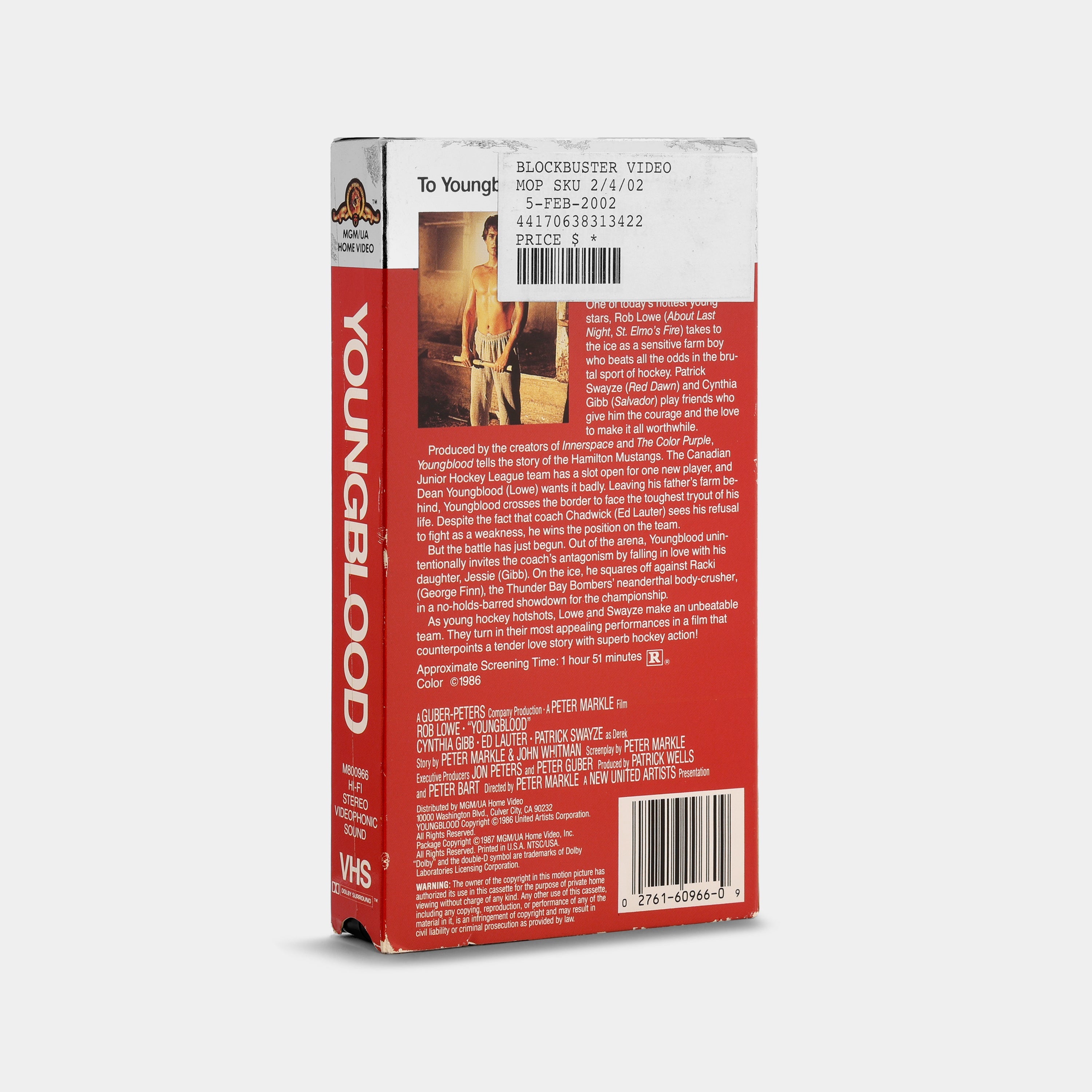 Youngblood VHS Tape