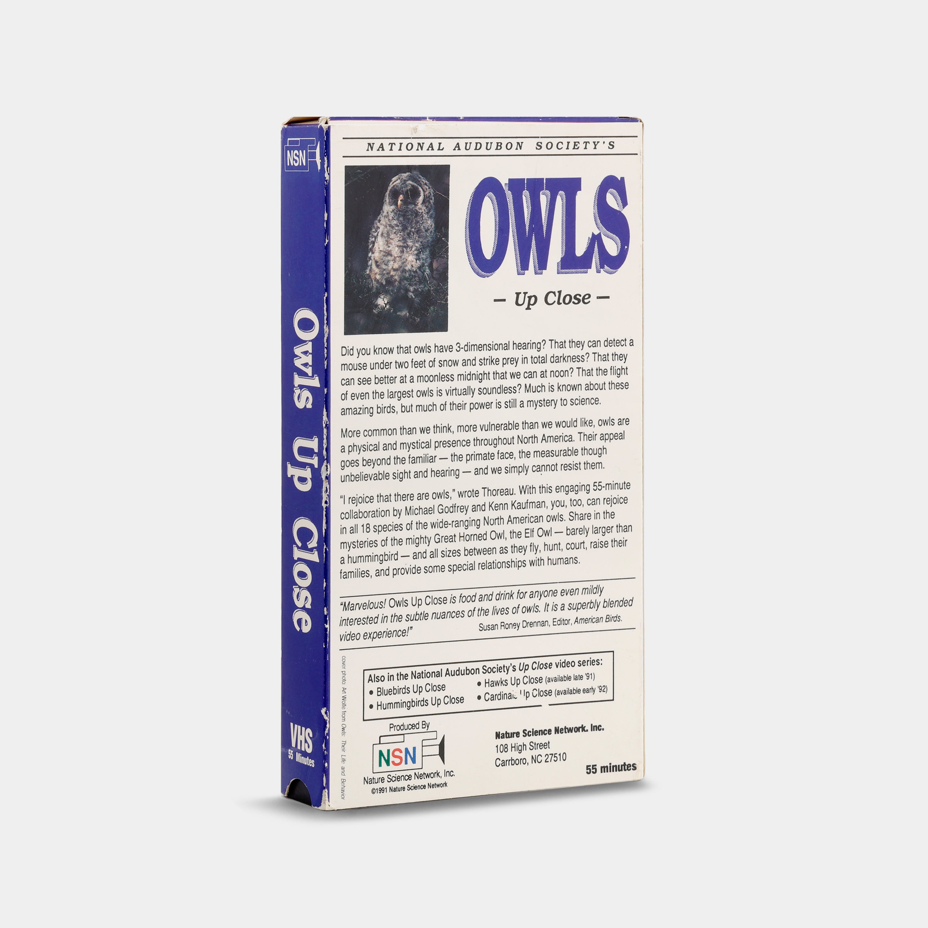 Owls Up Close VHS Tape