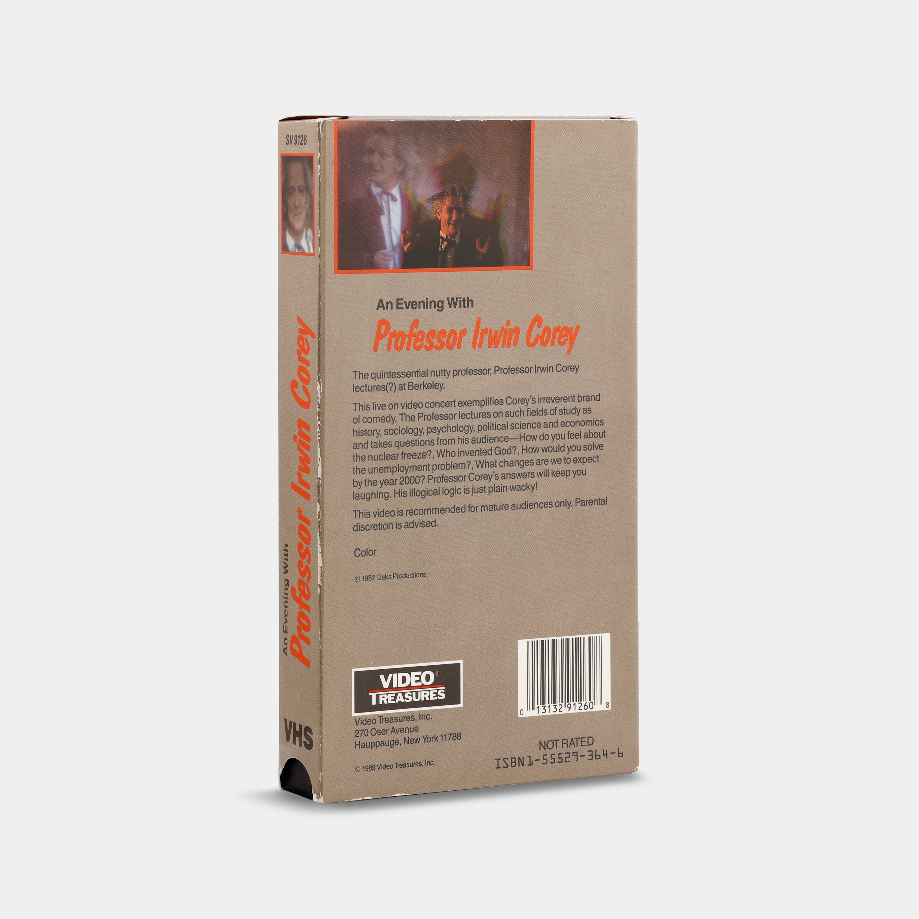 An Evening With Professor Irwin Corey VHS Tape