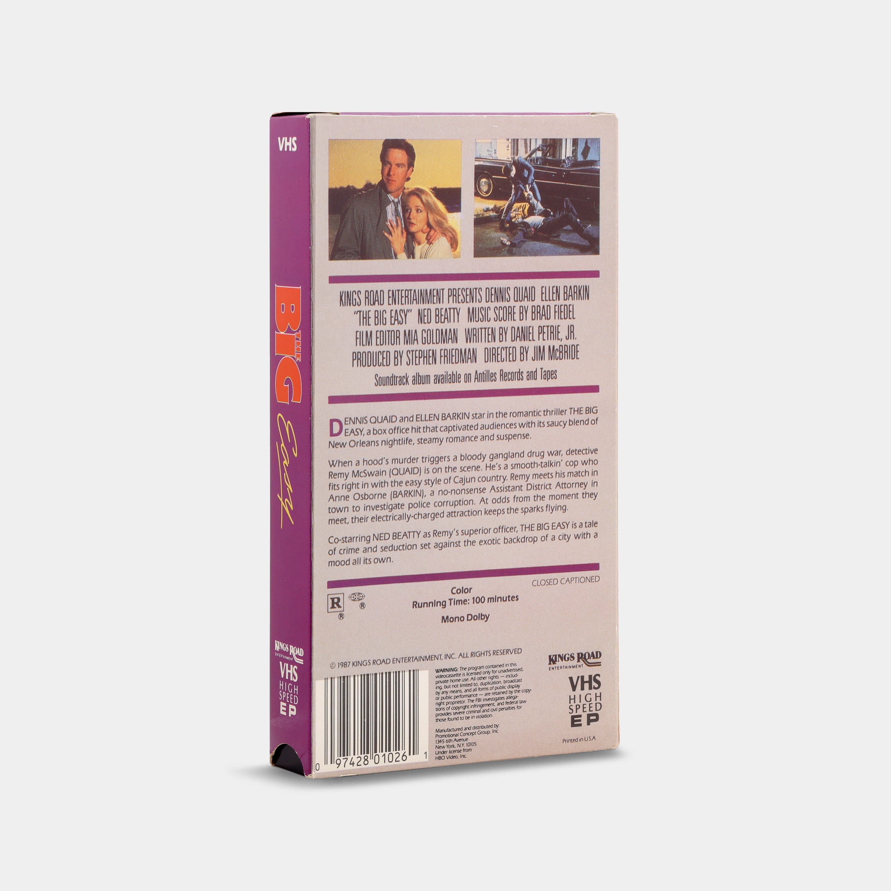 The Big Easy VHS Tape