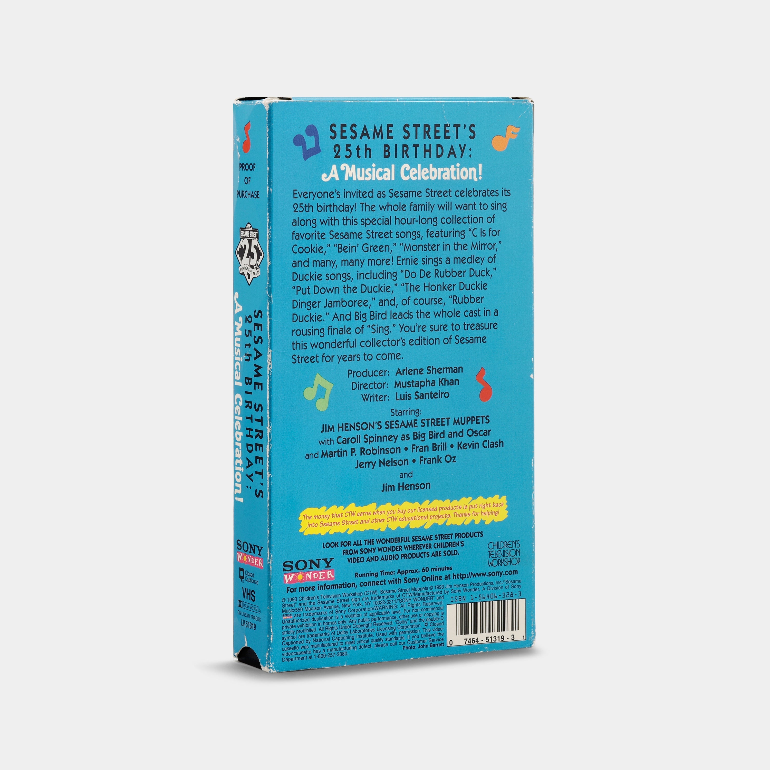 Sesame Street's 25th Birthday: A Musical Celebration! VHS Tape