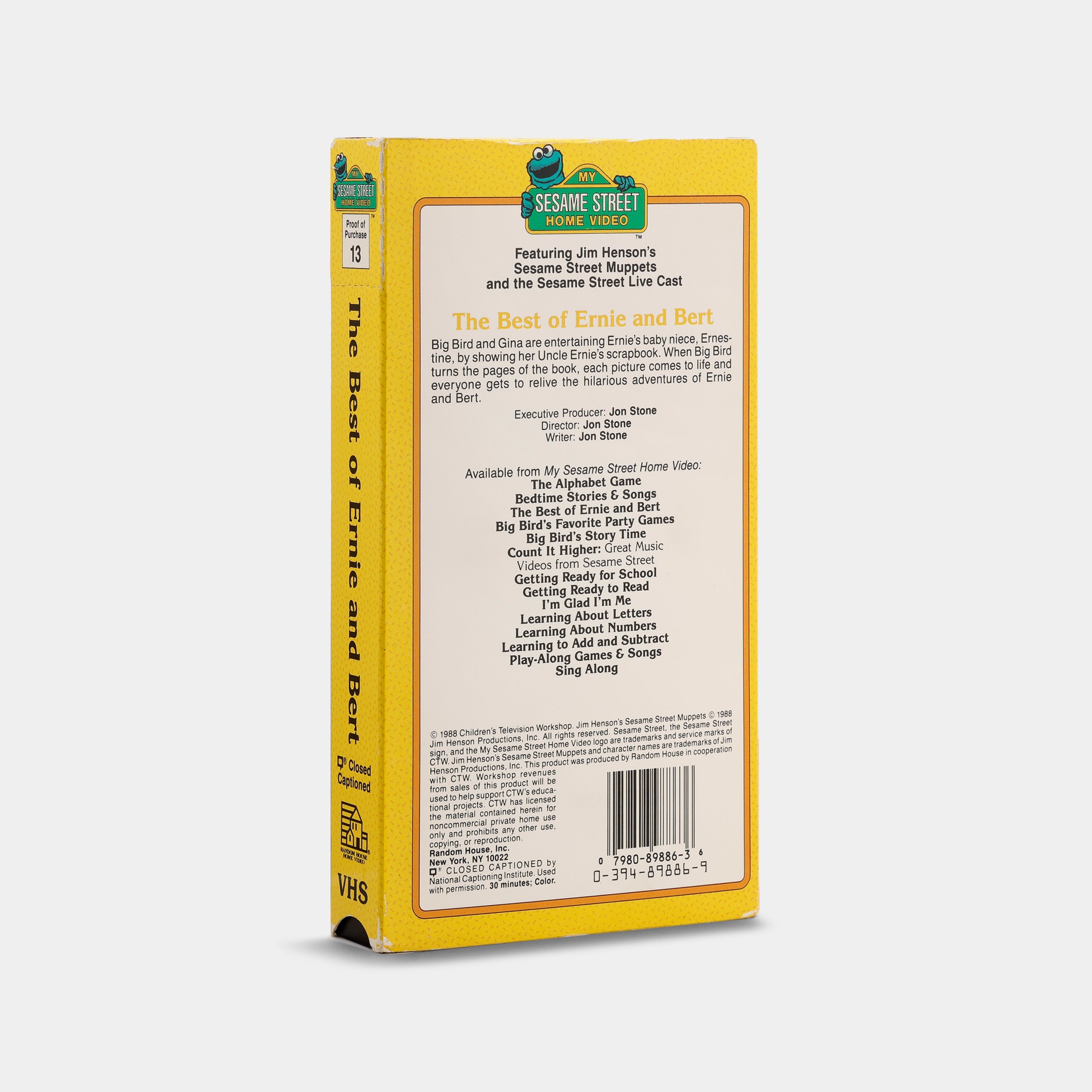 The Best of Ernie and Bert VHS Tape