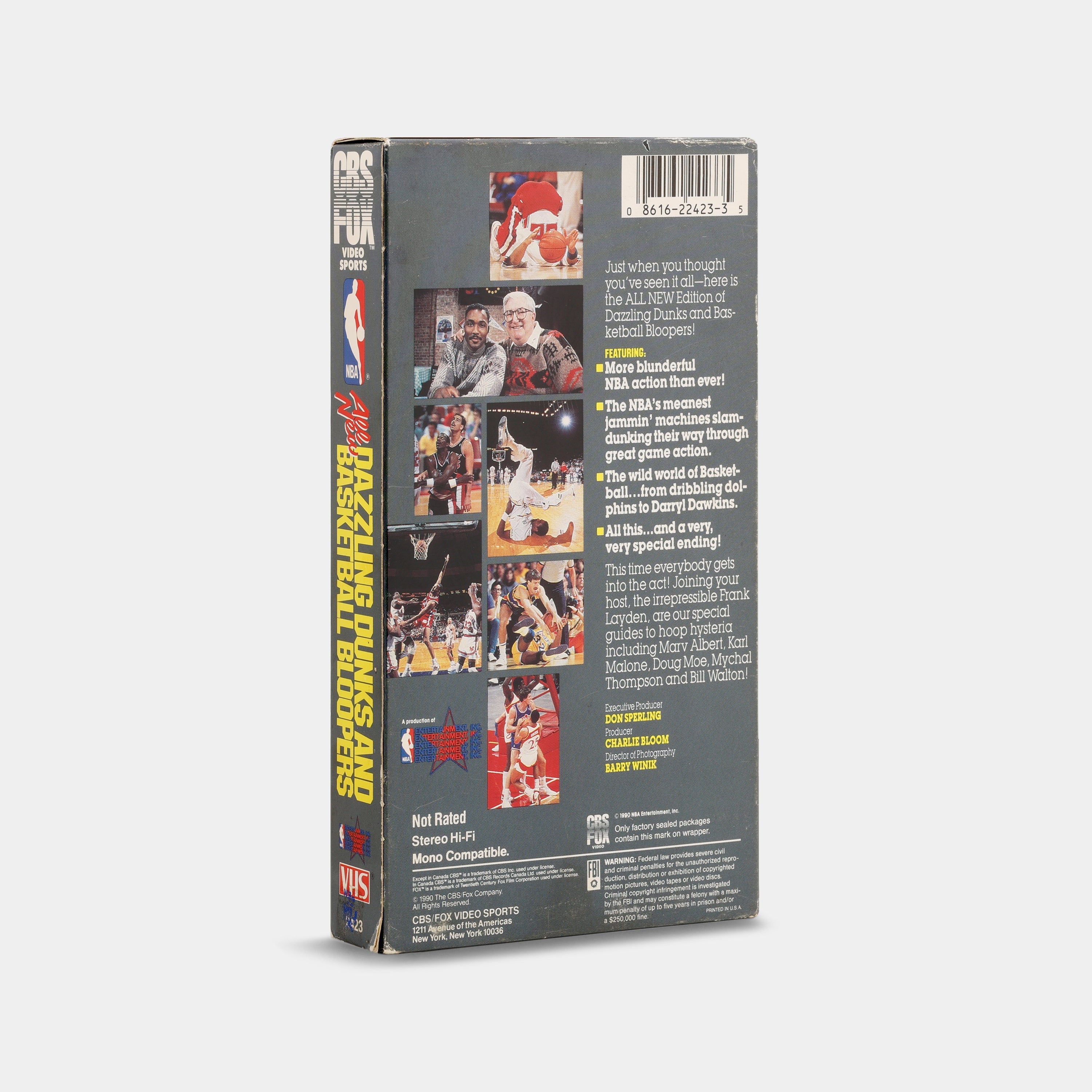 The All-New Dazzling Dunks and Basketball Bloopers (CBS/Fox Video) VHS Tape