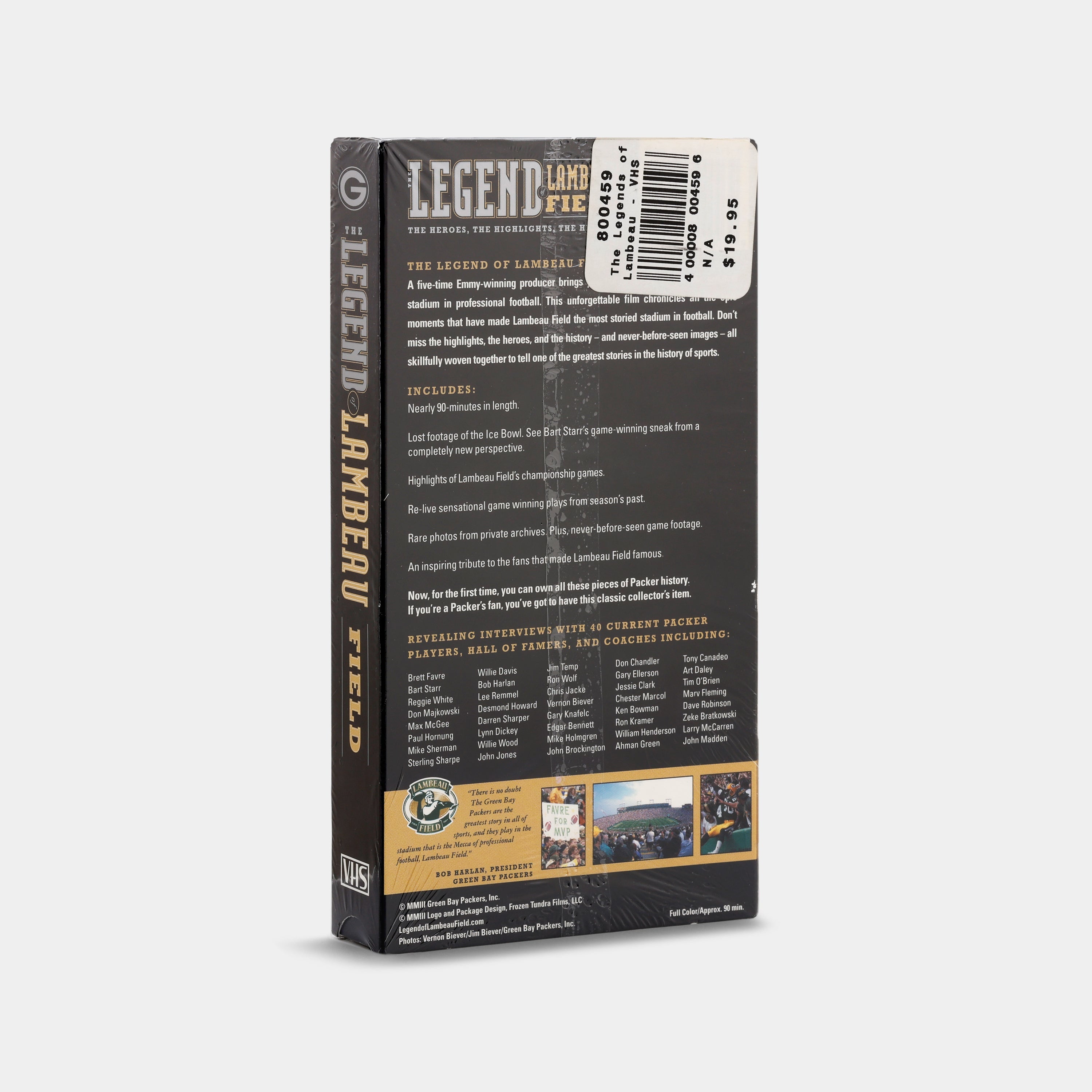 Legend of Lambeau Field (Sealed) VHS Tape