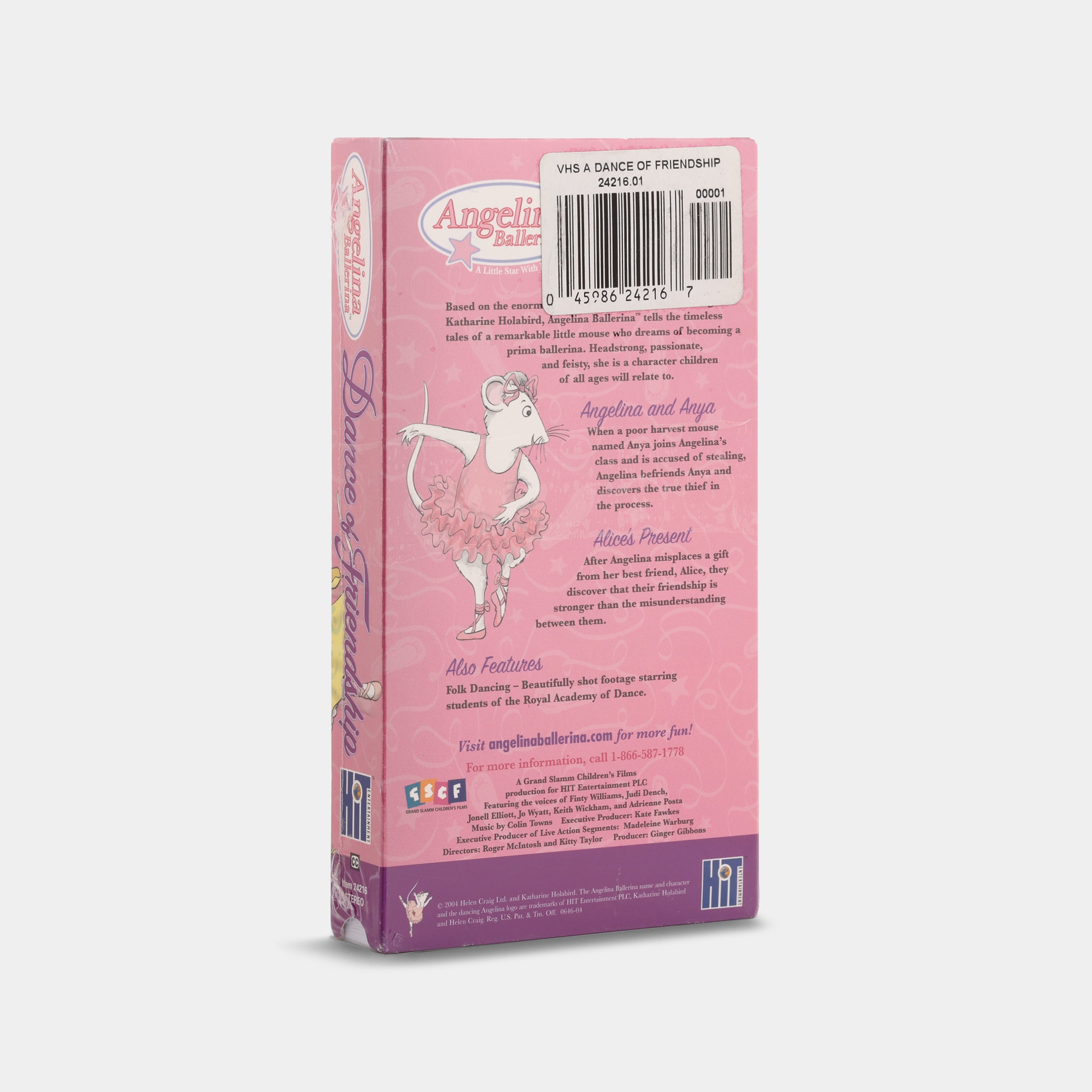 Angelina Ballerina: Dance of Friendship (Sealed) VHS Tape