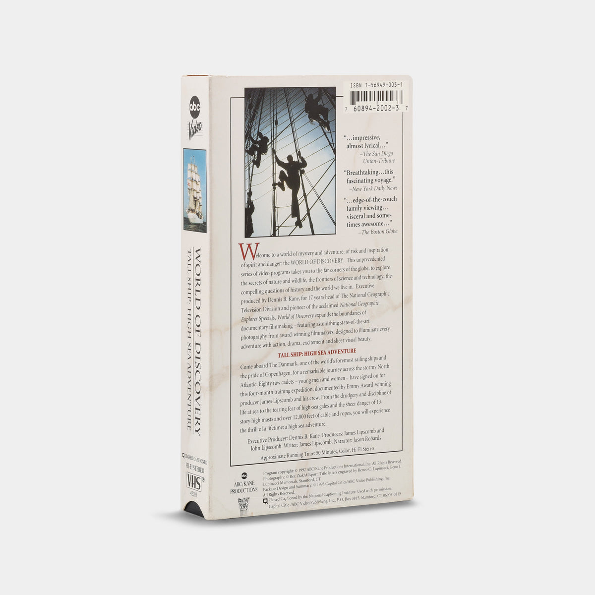 World of Discovery: Tall Ship - High Sea Adventure VHS Tape