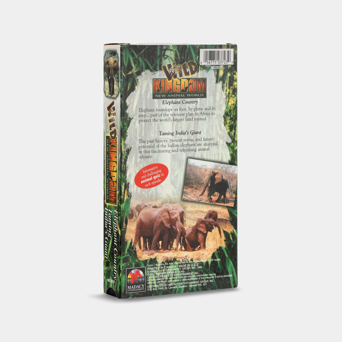 Wild Kingdom: New Animal World – Elephant Country / Taming India's Giant VHS Tape