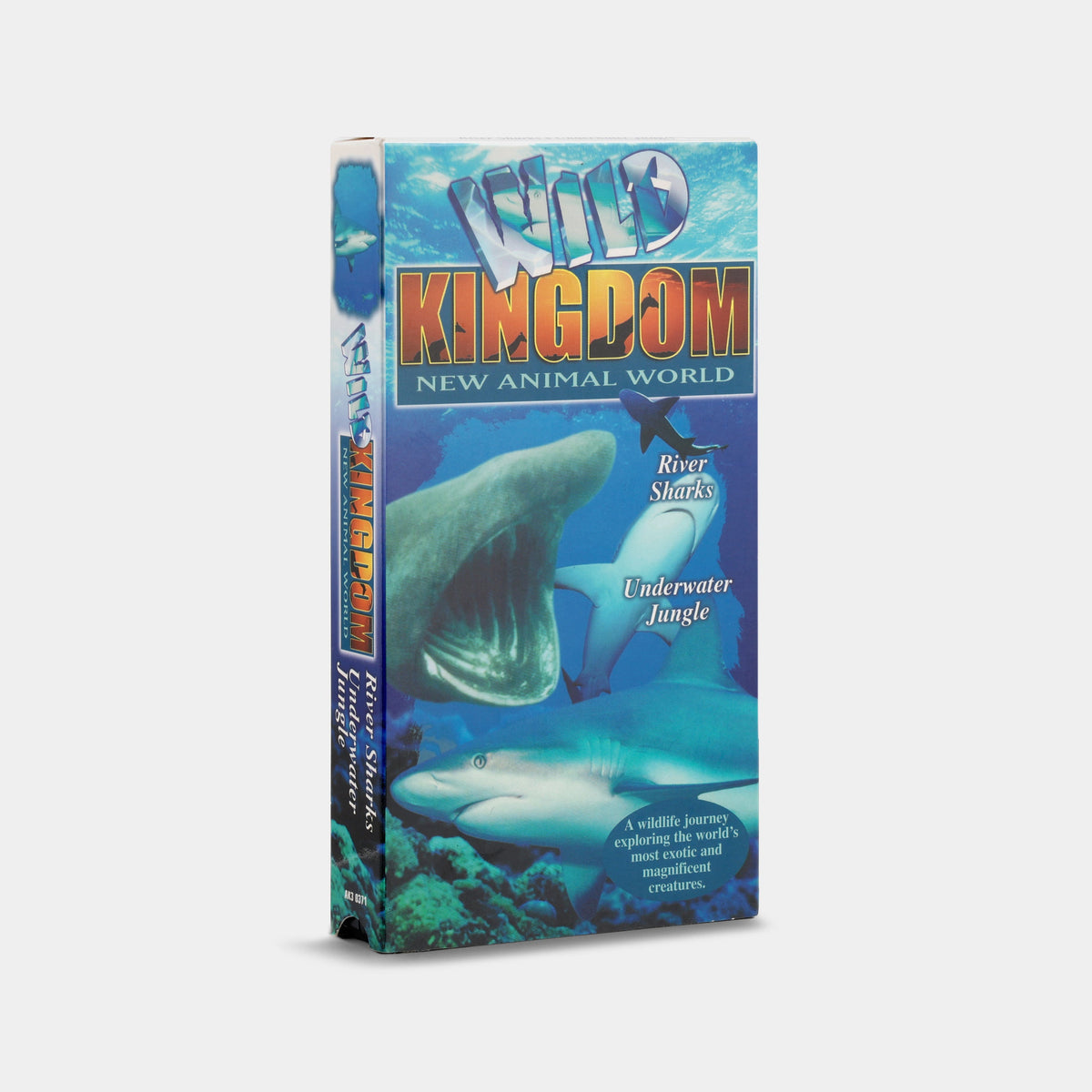 Wild Kingdom: New Animal World – River Sharks / Underwater Jungle VHS Tape
