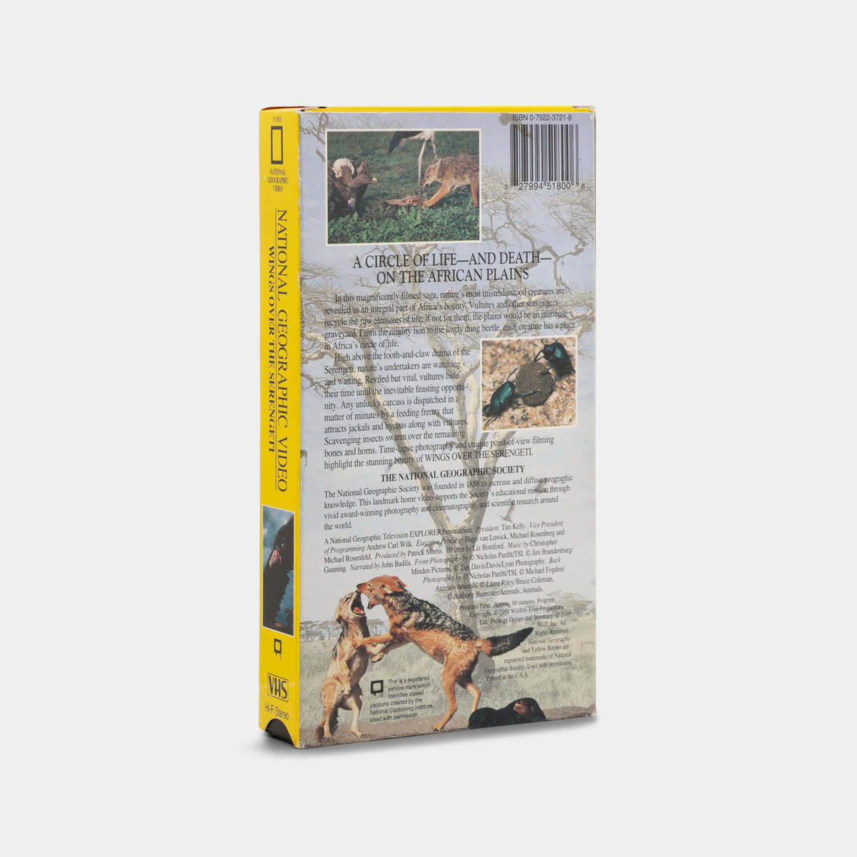 National Geographic Video: Wings Over the Serengeti VHS Tape