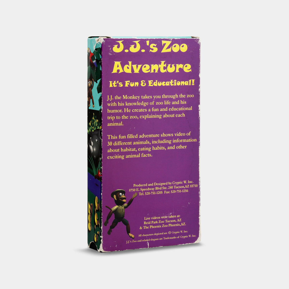 J.J.'s Zoo Adventure VHS Tape