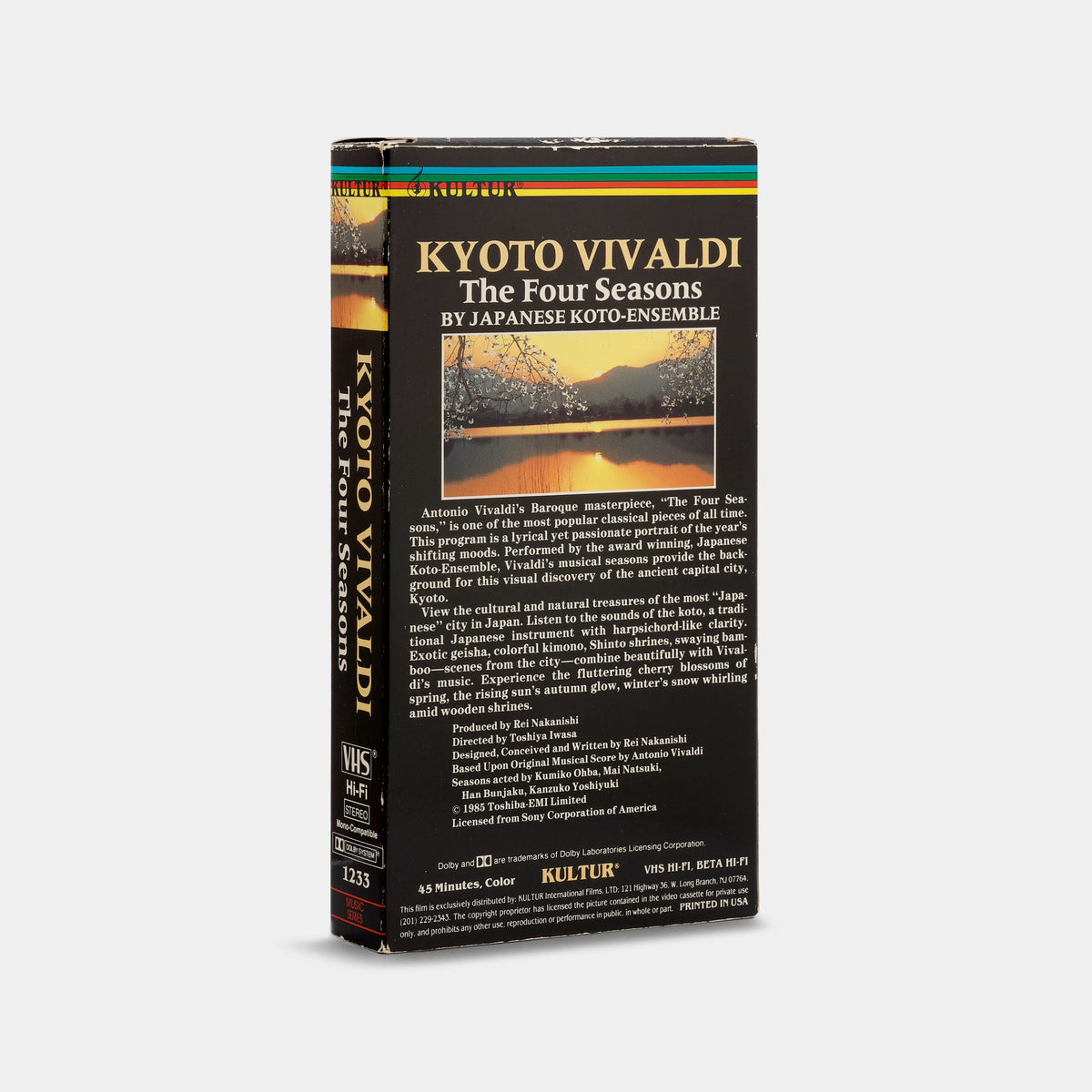 The Four Seasons: Kyoto Vivaldi Music Series VHS Tape