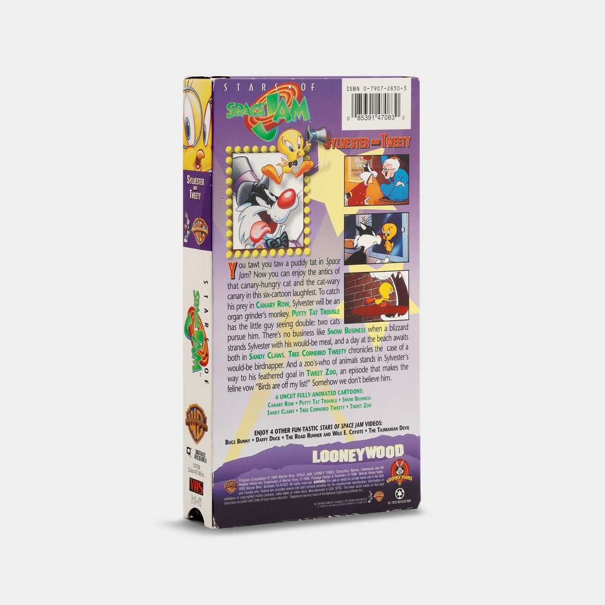 Stars of Space Jam: Sylvester and Tweety VHS Tape