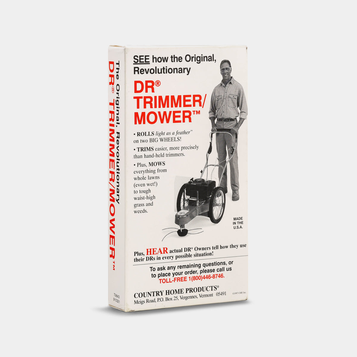 The Original, Revolutionary DR Trimmer / Mower VHS Tape