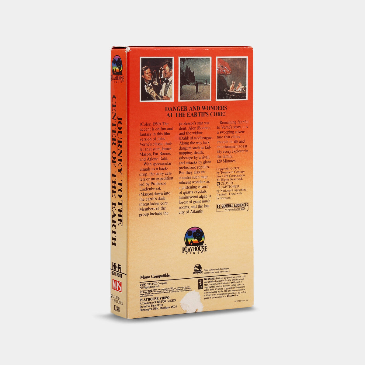 Journey to the Center of the Earth VHS Tape